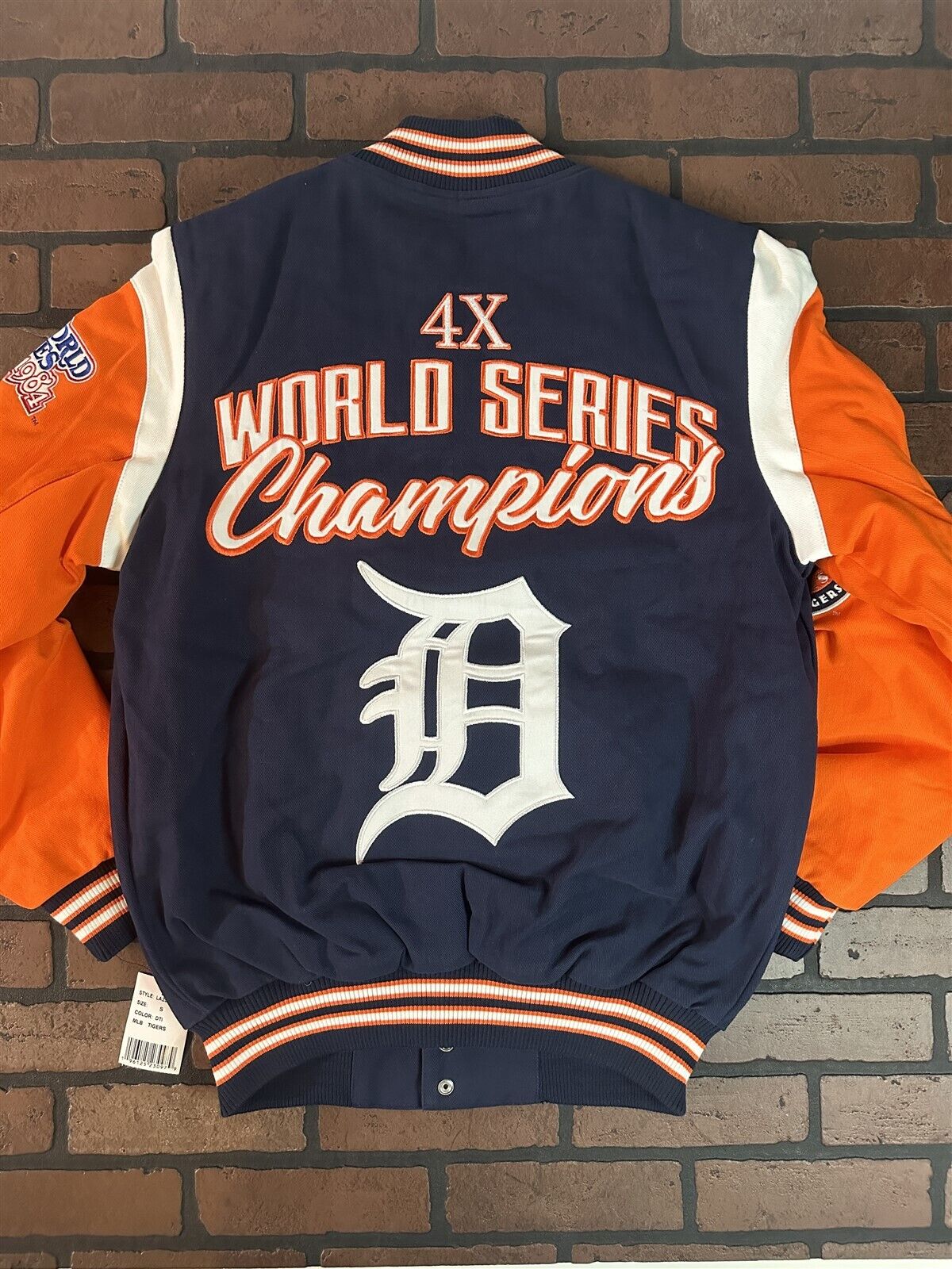 DETROIT TIGERS 4 Times World Series Varsity Jacket~Never Worn~S M L XL 2XL