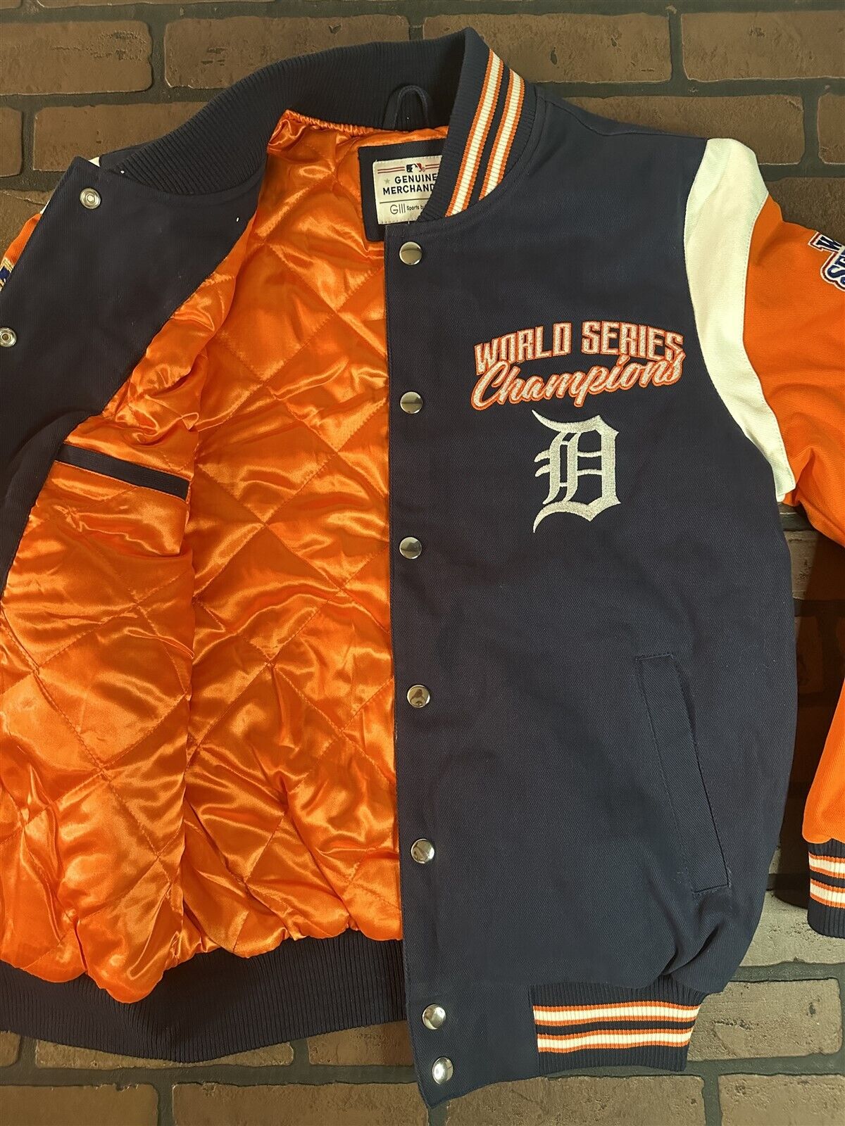 DETROIT TIGERS 4 Times World Series Varsity Jacket~Never Worn~S M L XL 2XL