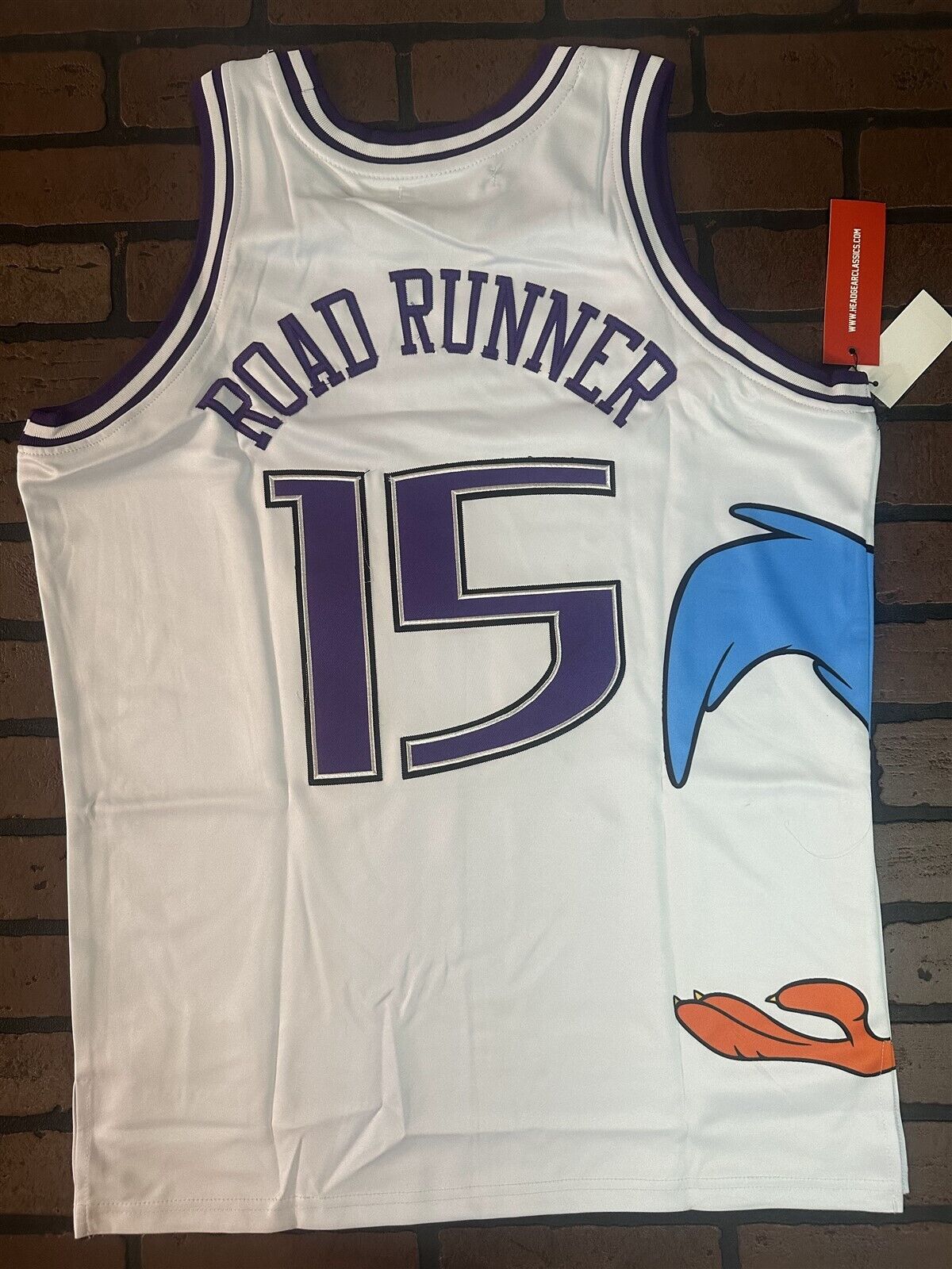 ROADRUNNER / SACRAMENTO White Headgear Classics Basketball Jersey ~Never Worn~ L