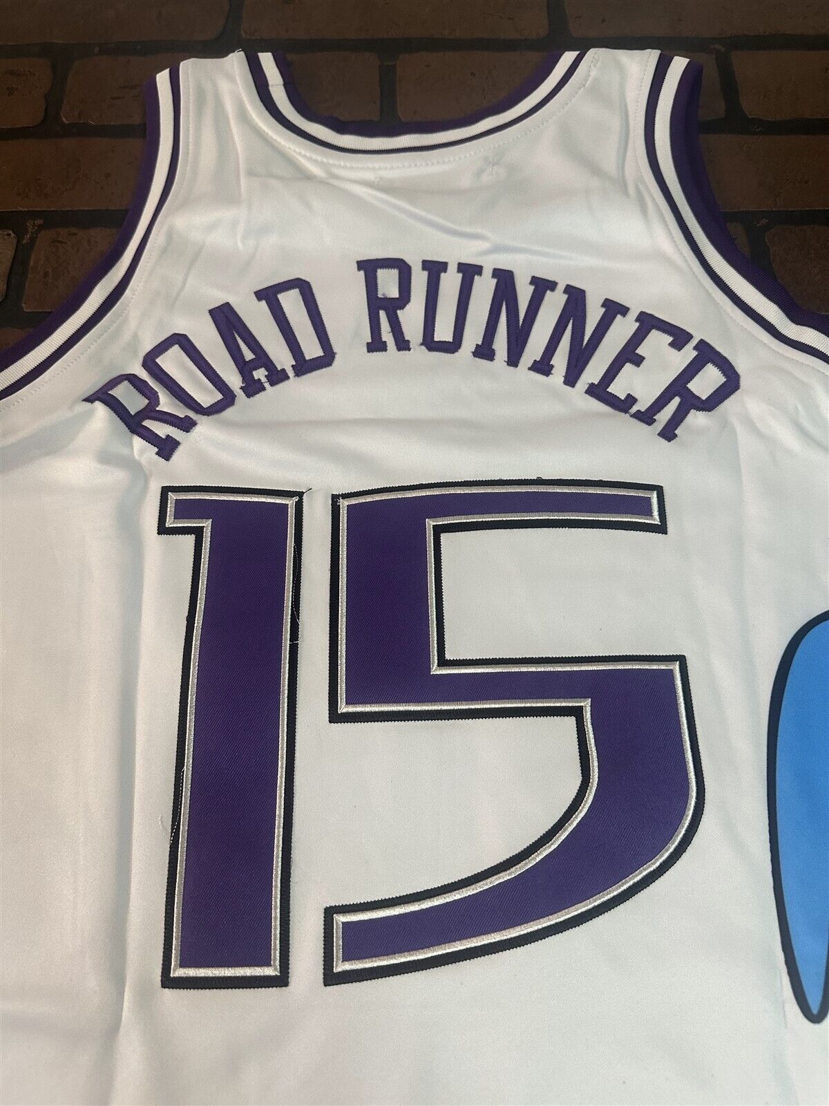 ROADRUNNER / SACRAMENTO White Headgear Classics Basketball Jersey ~Never Worn~ L