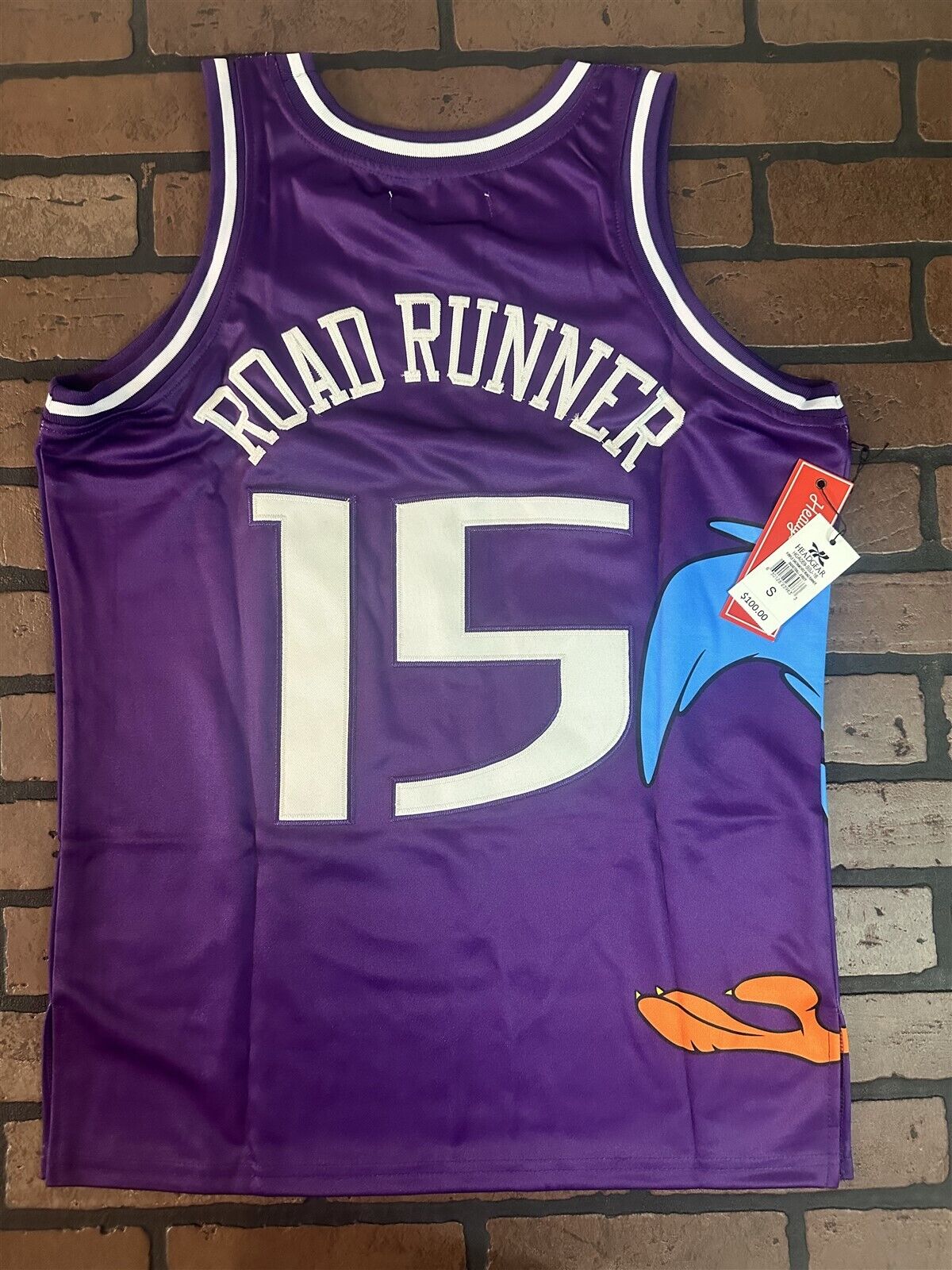 ROADRUNNER/SACRAMENTO Purple Headgear Classics Basketball Jersey ~Never Worn~S L