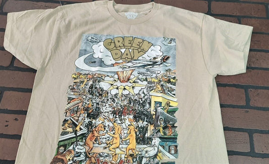 GREEN DAY - 2024 Dookie Tan T-shirt ~Never Worn~ L XL