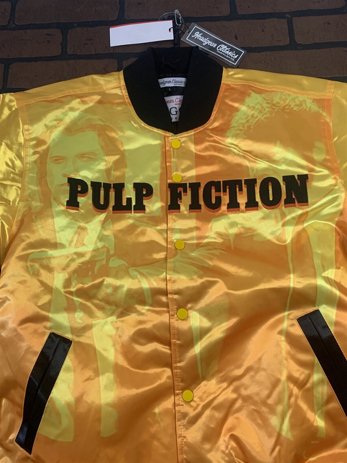 Pulp Fiction Bad Mother F Street Legend Satin Jacket By Headgear Classics