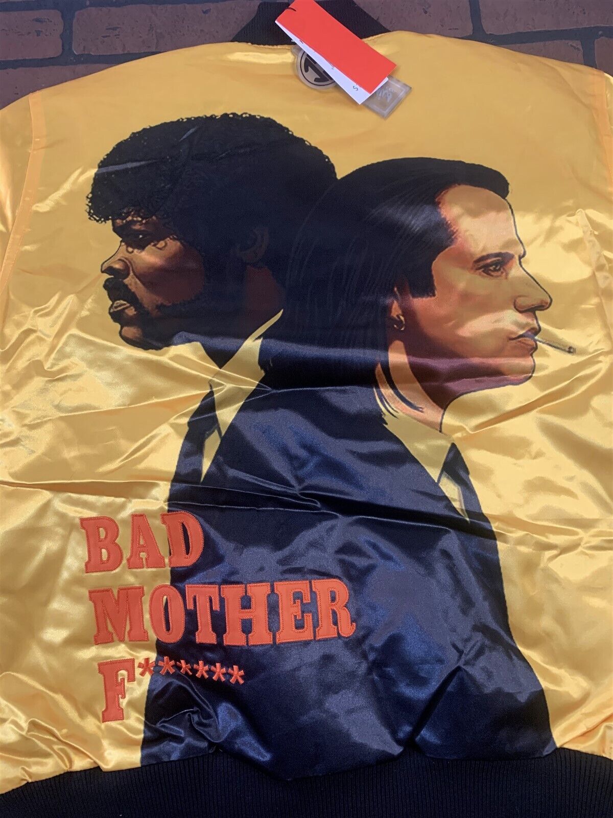 Pulp Fiction Bad Mother F Street Legend Satin Jacket By Headgear Classics