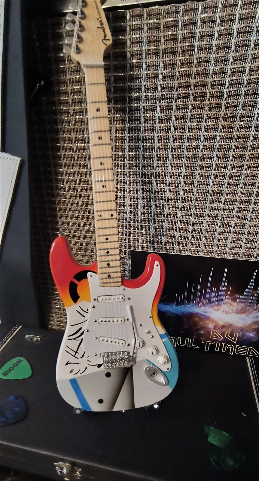 ERIC CLAPTON - Over the Rainbow Fender Replica 1:4 Scale Guitar ~Axe Heaven