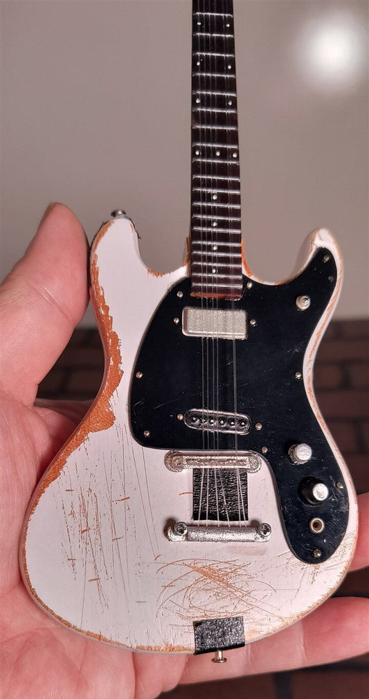 JOHNNY RAMONE -Sig 1965 Mosrite Ventures II Replica 1:4 Scale Guitar ~Axe Heaven
