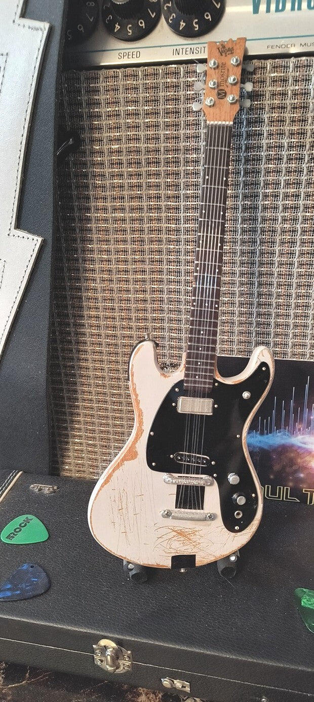 JOHNNY RAMONE -Sig 1965 Mosrite Ventures II Replica 1:4 Scale Guitar ~Axe Heaven