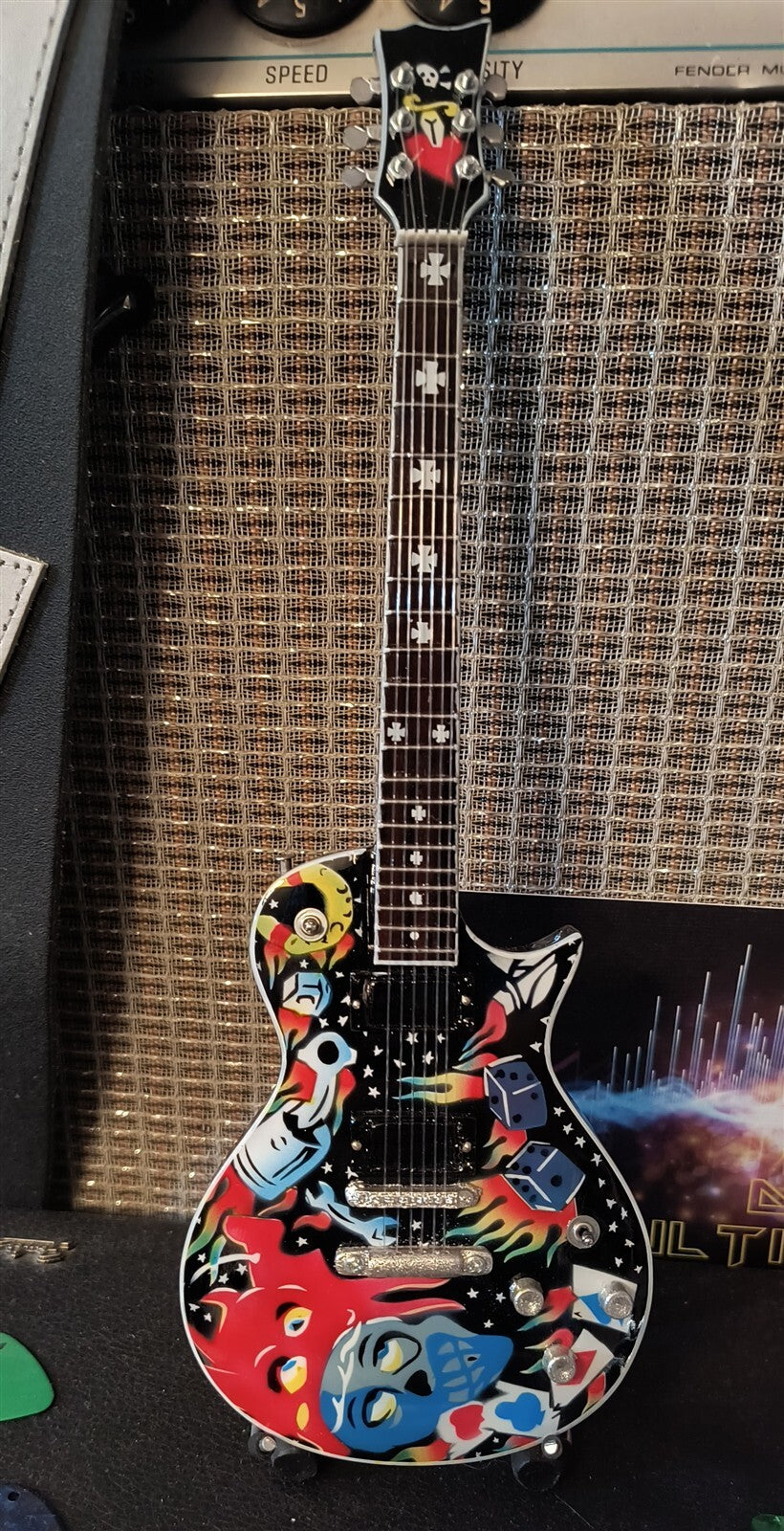 JAMES HETFIELD (METALLICA) -Kustom Kulture 1:4 Scale Replica Guitar ~Axe Heaven~