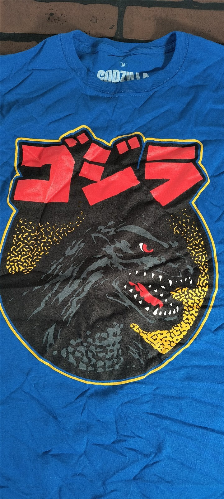 GODZILLA Japanese Headshot Blue T-shirt ~Never Worn~ S M L