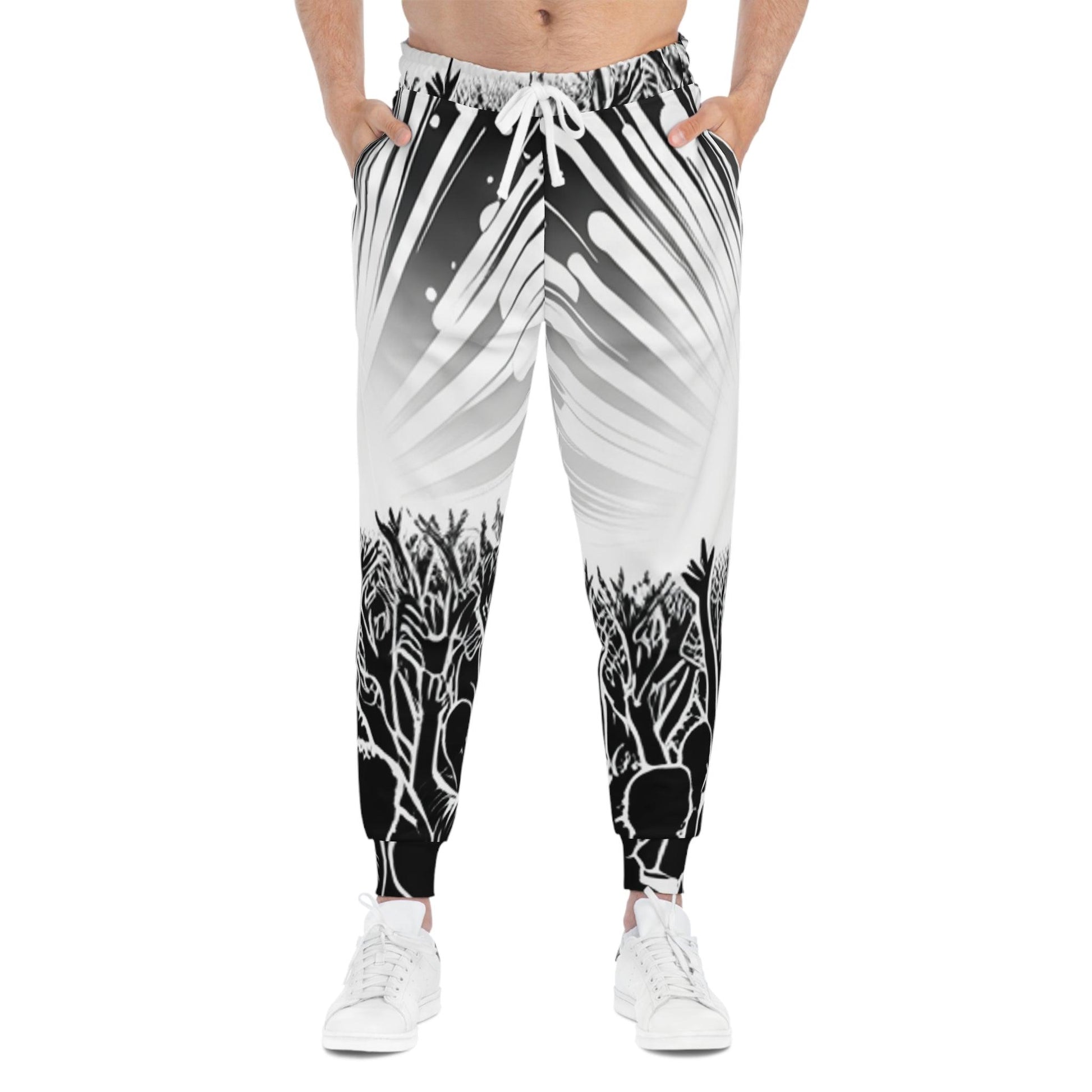 Metal Concert Lighting Athletic Joggers - Lizard Vigilante