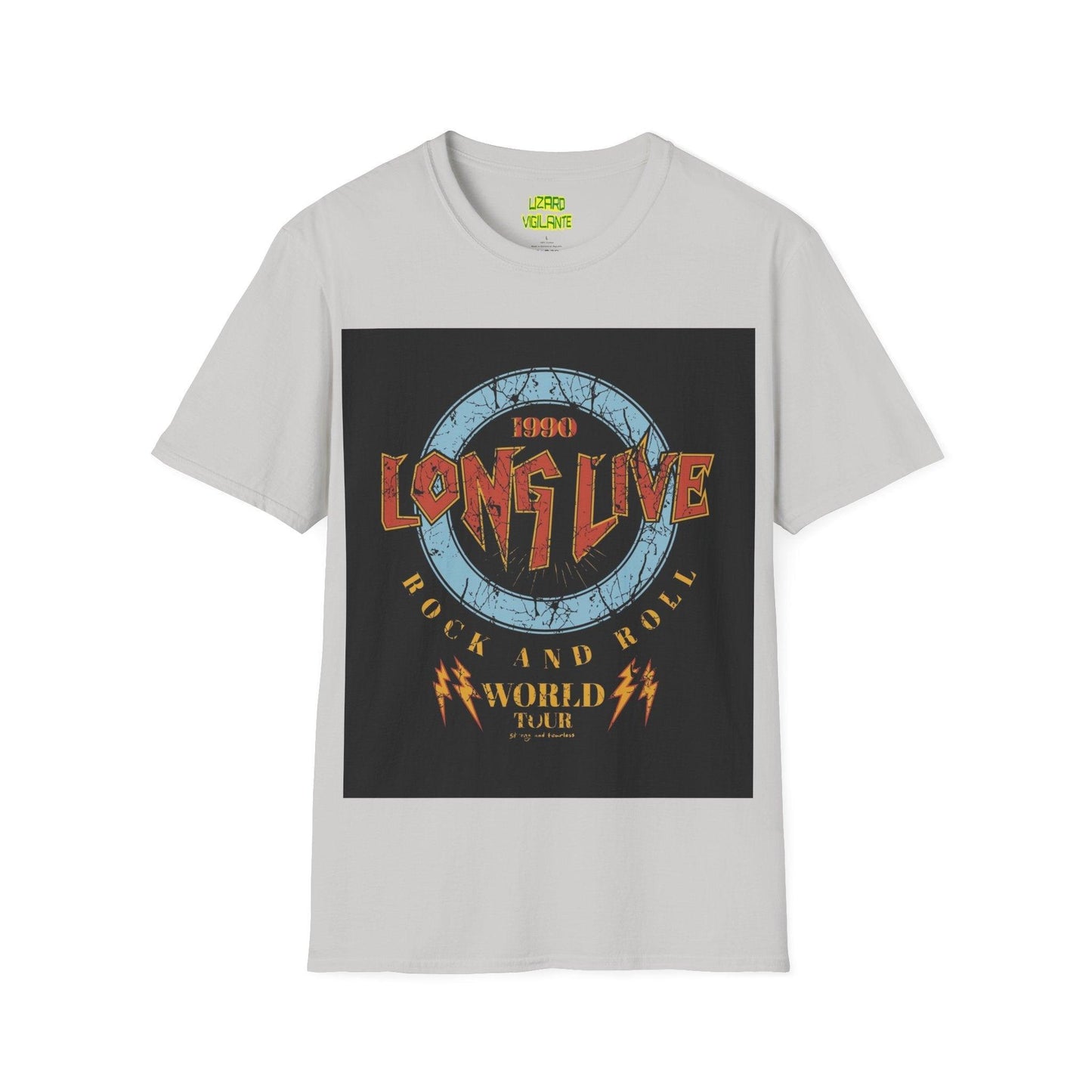 Long Live Rock And Roll Unisex Softstyle T-Shirt - Lizard Vigilante