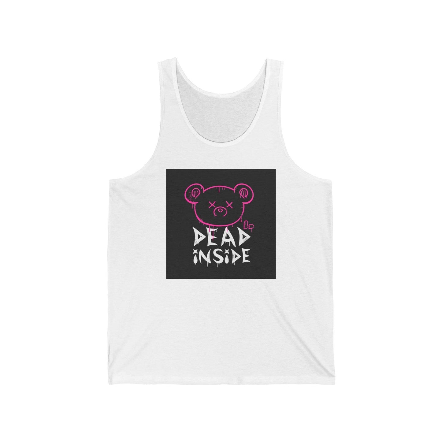 Dead Inside Bear Fan Unisex Jersey Tank - Premium Tank Top from Printify - Just $32.74! Shop now at Lizard Vigilante