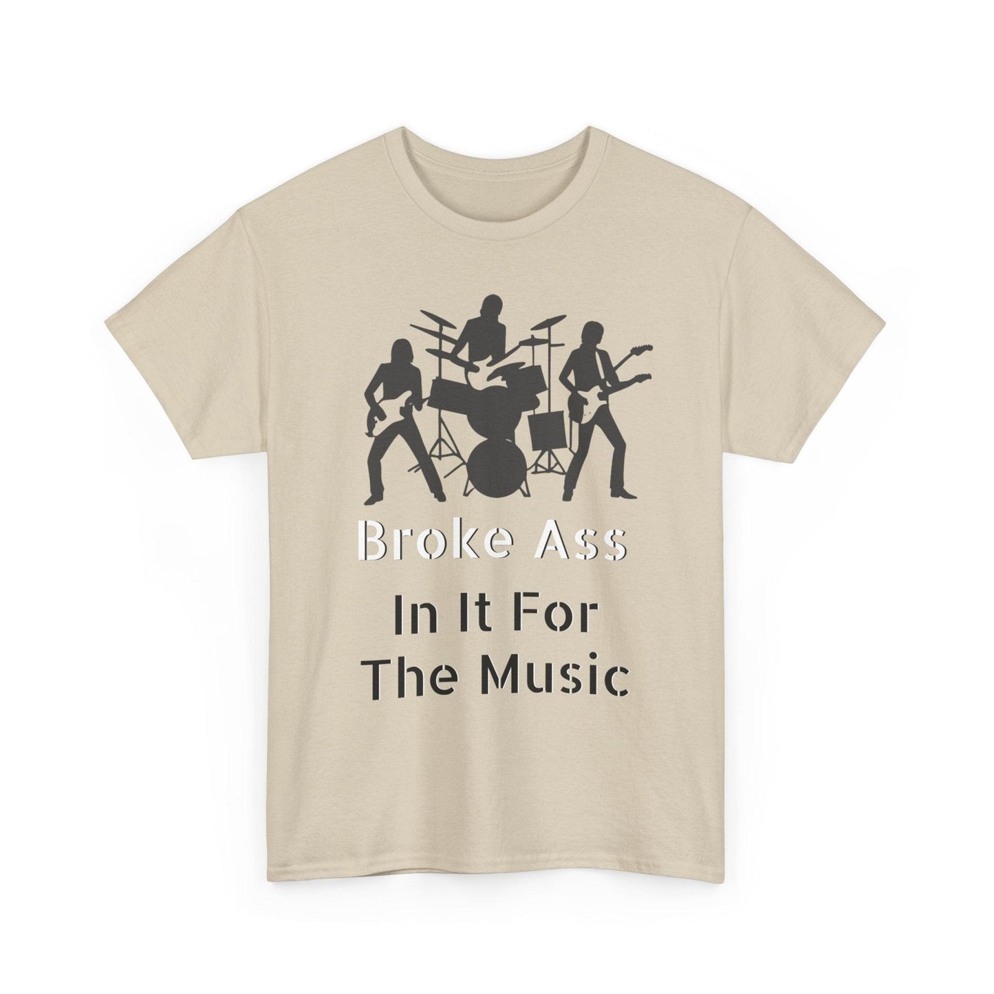 Broke Ass Band Album "In It For The Music" Unisex Heavy Cotton Tee - Lizard Vigilante