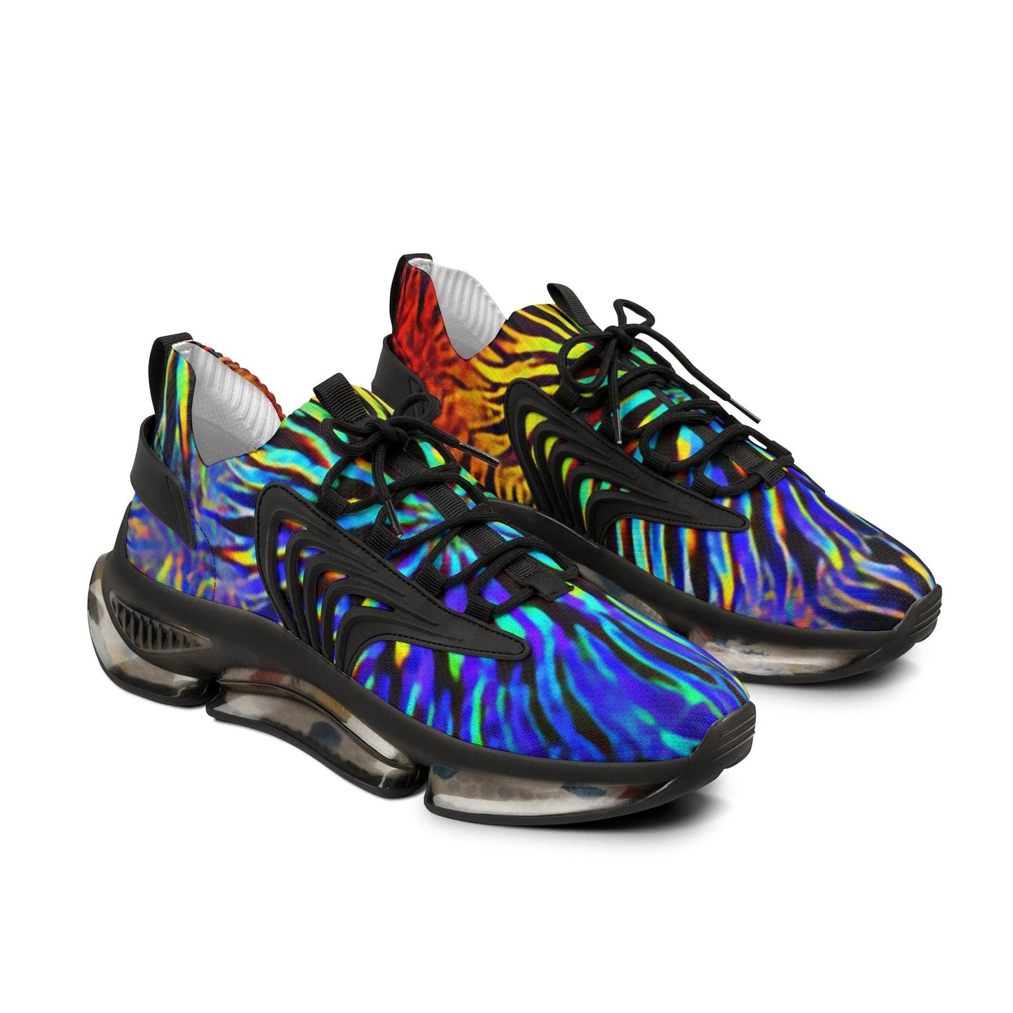 Tie Dyed Men's Mesh Sneakers - Lizard Vigilante