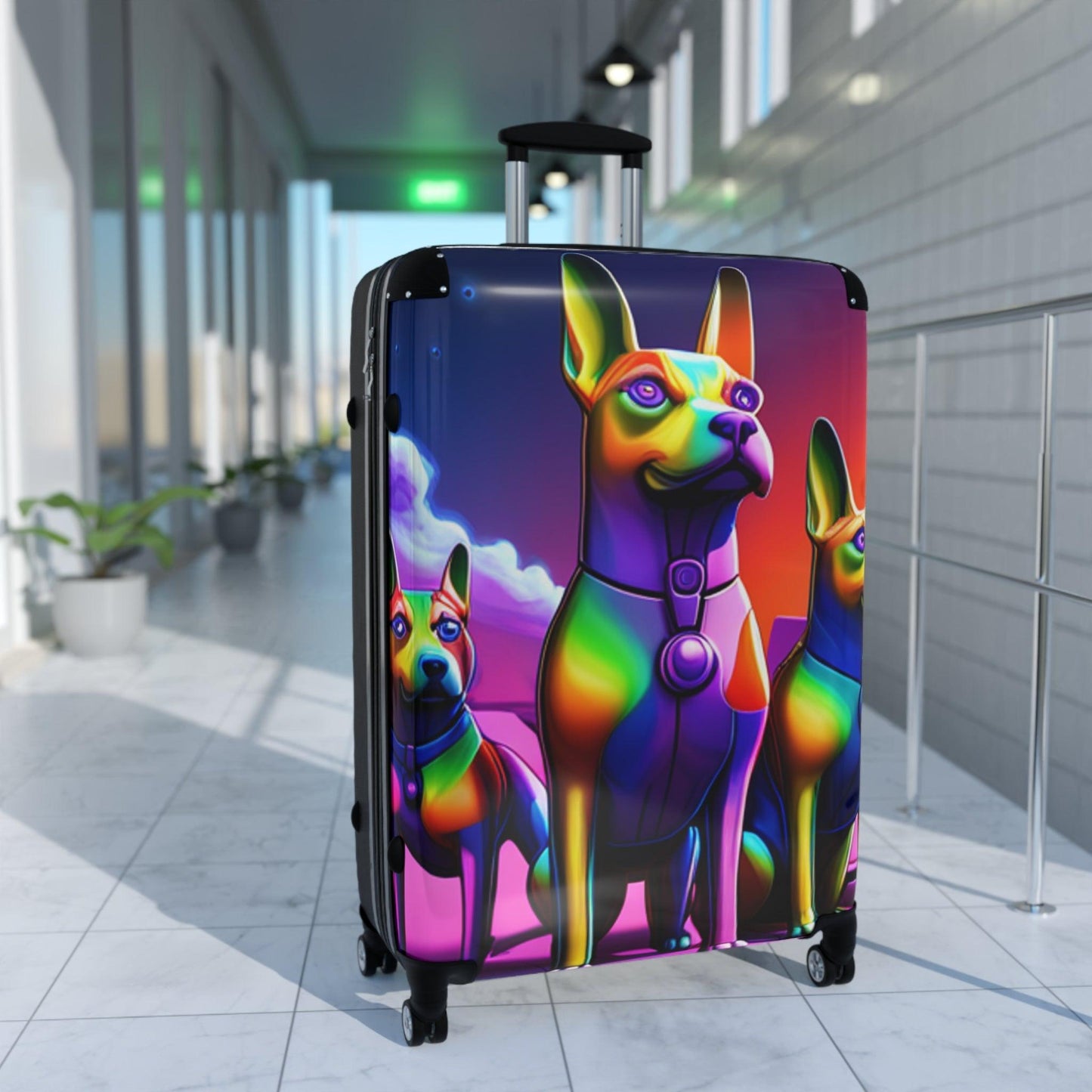 Plantetary Dogs Suitcase - Lizard Vigilante