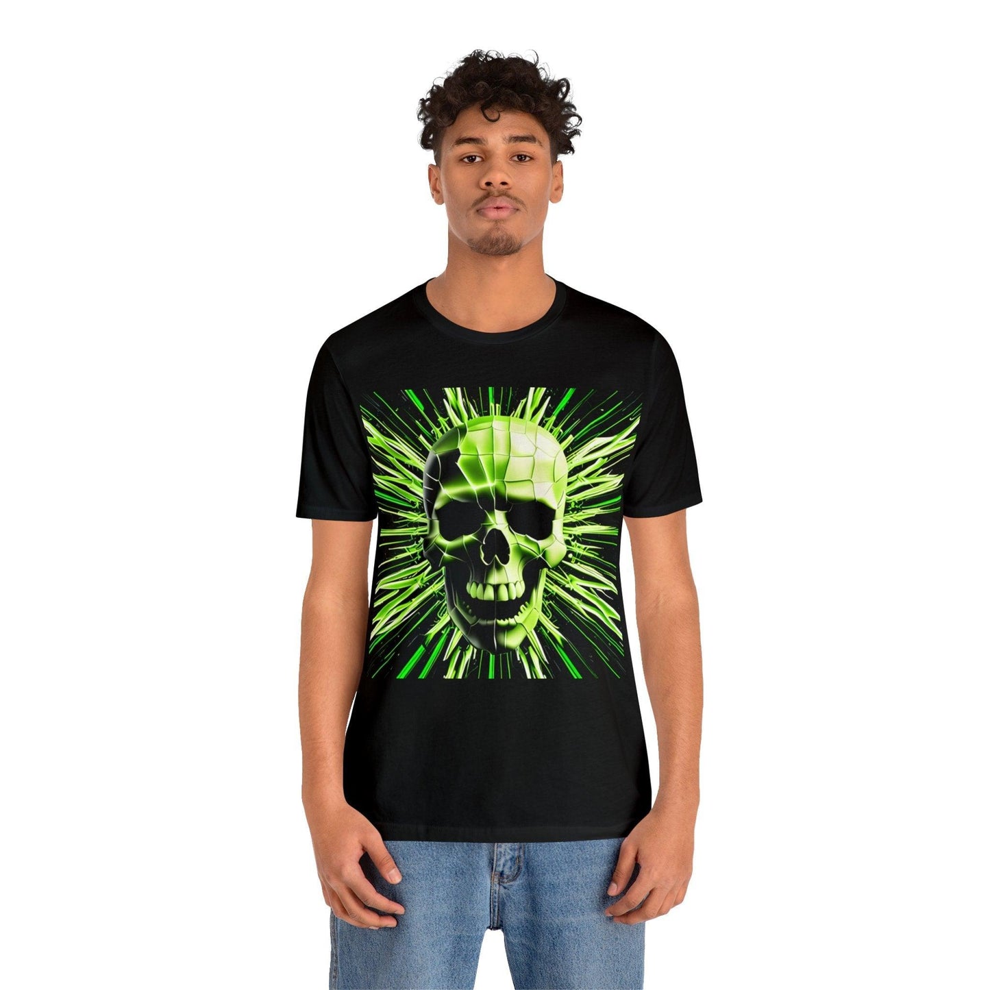 Skull Cracks Unisex Jersey Short Sleeve Tee - Lizard Vigilante