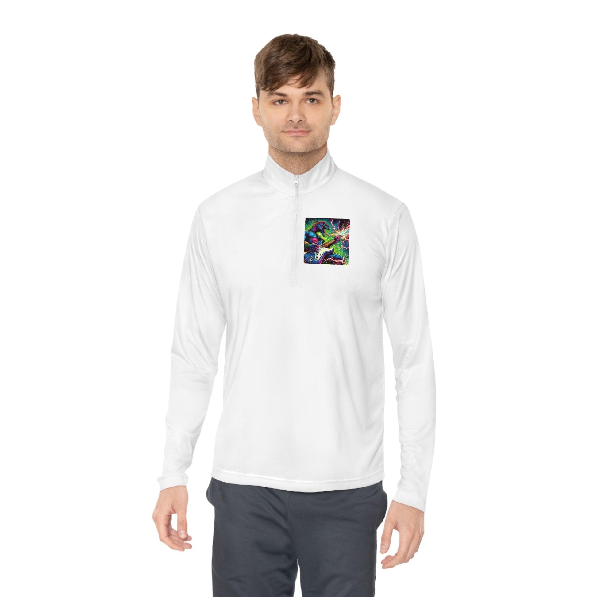 Lizard RockStar Unisex Quarter-Zip Pullover - Premium Long-sleeve from Printify - Just $51.69! Shop now at Lizard Vigilante