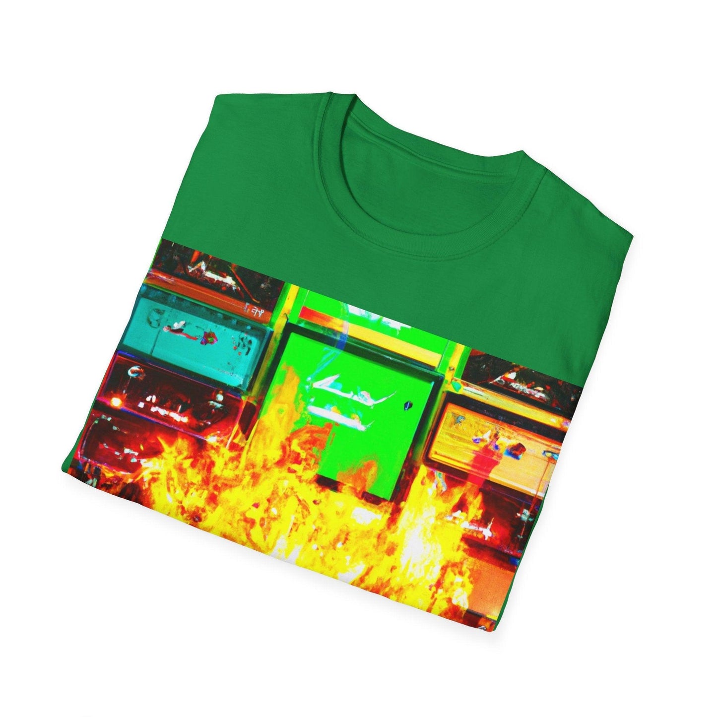 Rock Fire Unisex Softstyle T-Shirt - Lizard Vigilante