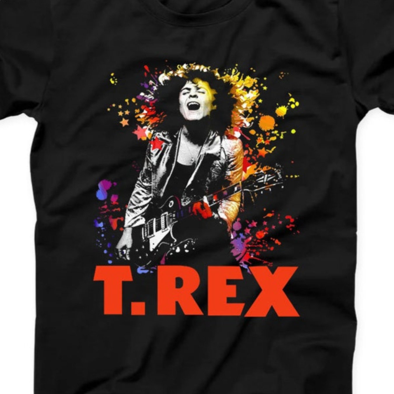 T.Rex Rock Band Marc Bolan Music Tee – Best Seller Gift Black T-Shirt - Premium T-shirt from Lizard Vigilante - Just $24.99! Shop now at Lizard Vigilante