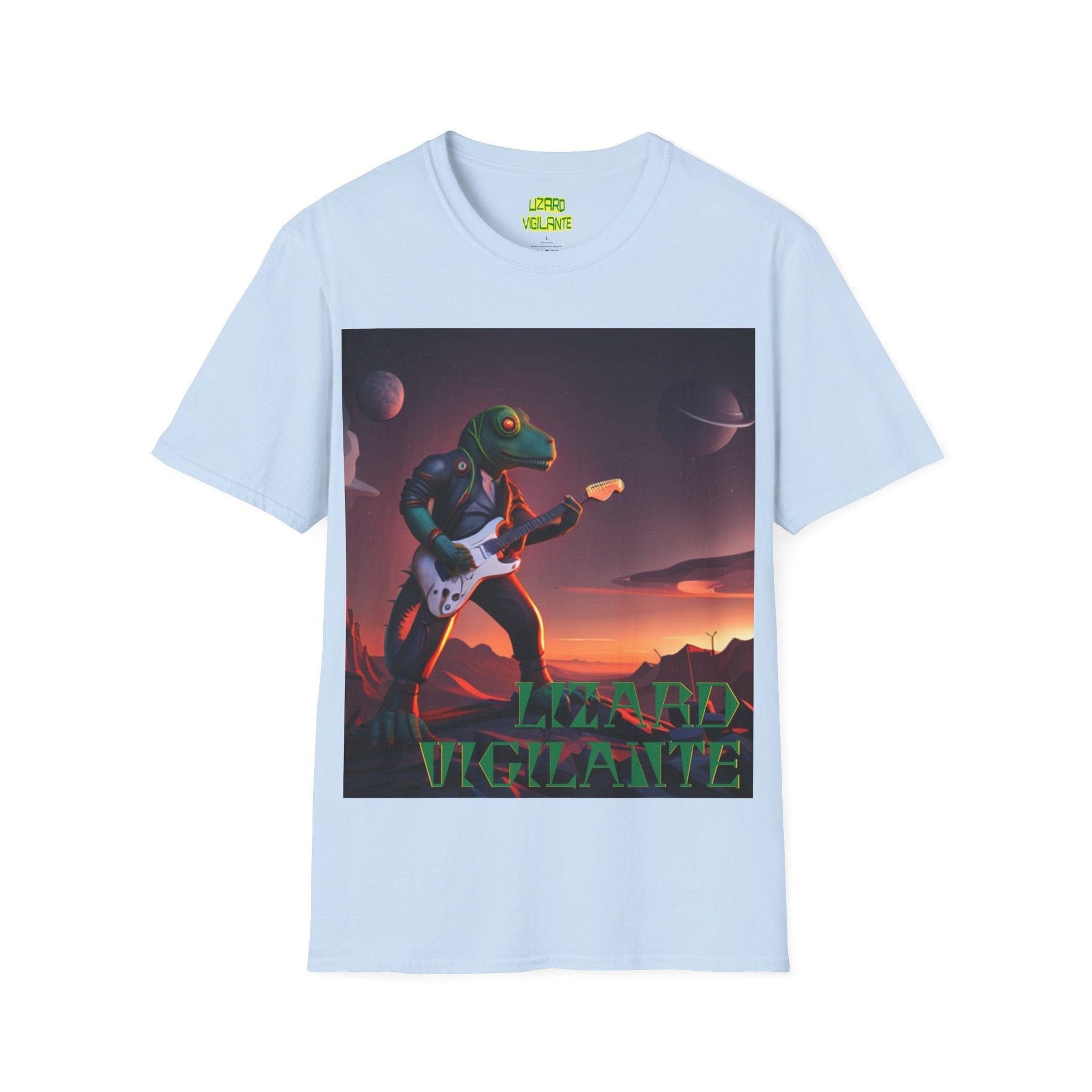 LIZARD VIGILANTE Spaceman Unisex Softstyle T-Shirt - Lizard Vigilante