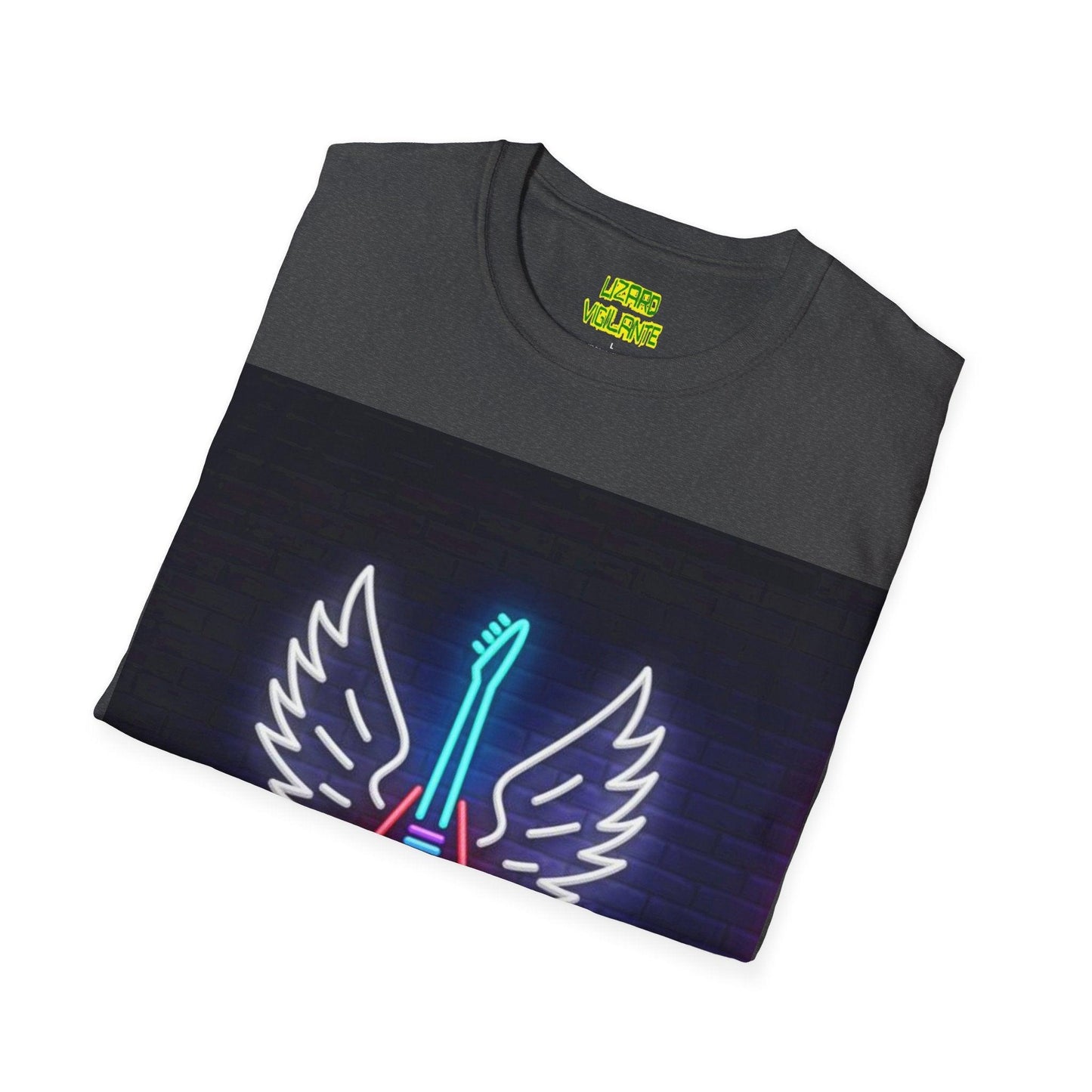 Neon Guitar Shop Unisex Softstyle T-Shirt - Lizard Vigilante