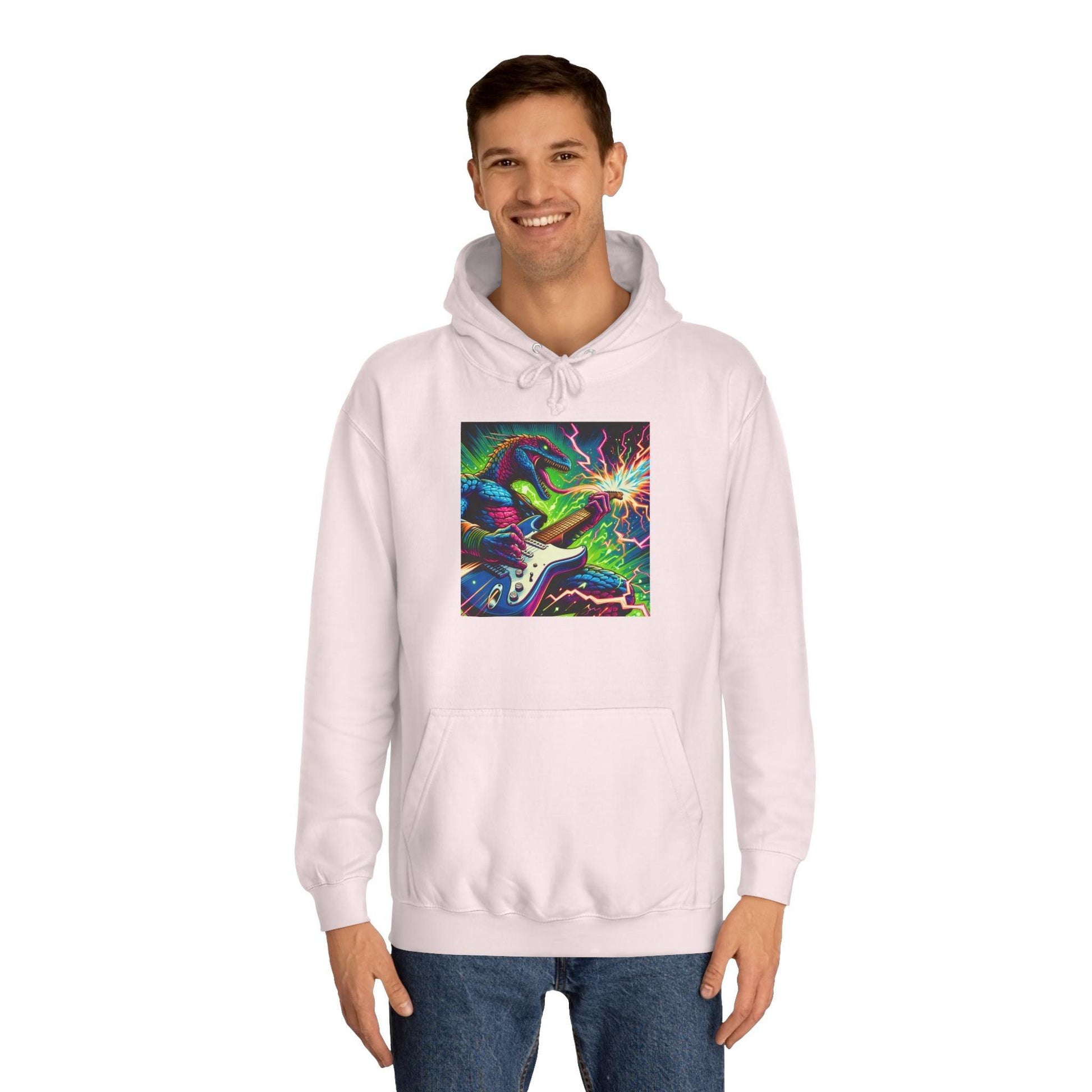 Lizard RockStar Unisex College Hoodie - Premium Hoodie from Printify - Just $54.16! Shop now at Lizard Vigilante