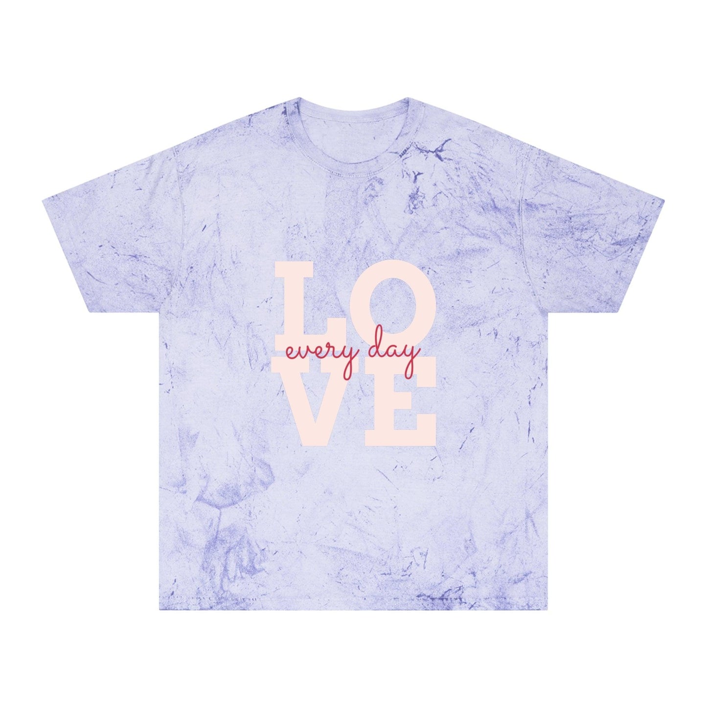 Love every day Unisex Color Blast T-Shirt Valentine’s Day Tee - Lizard Vigilante