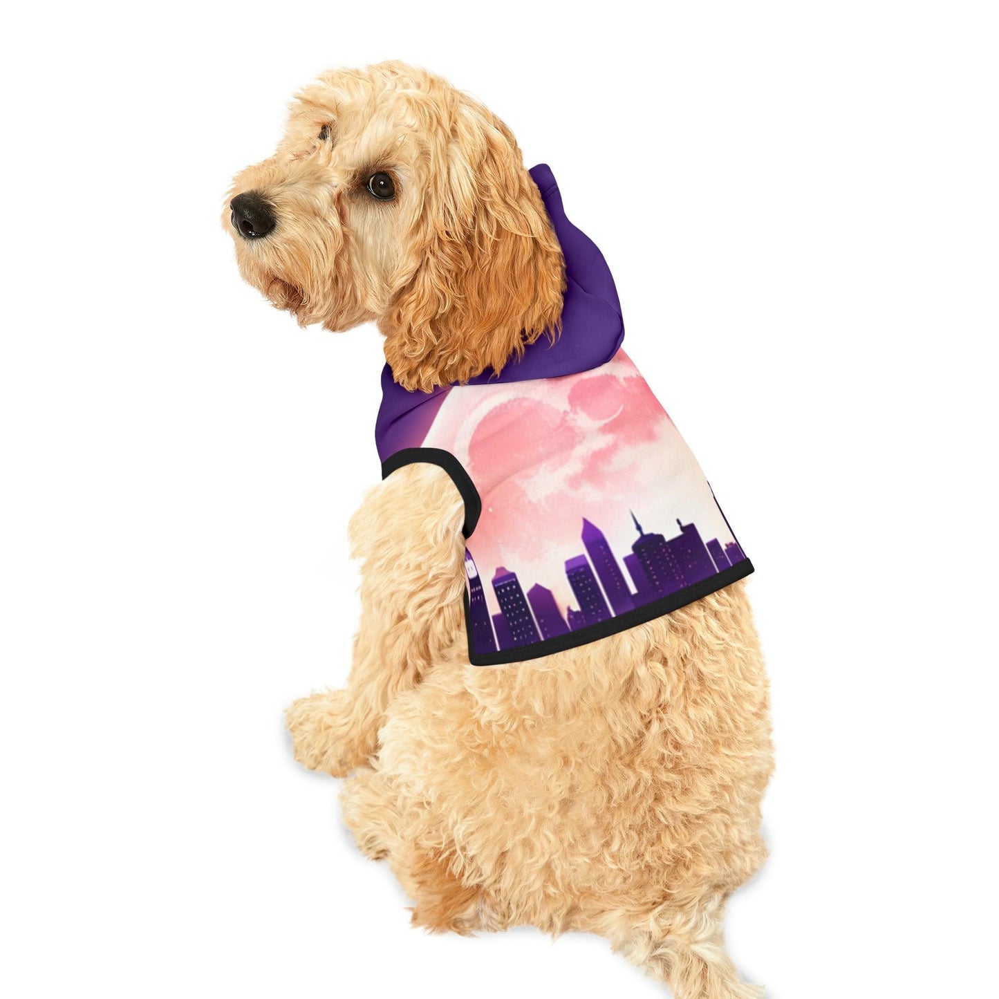 Purple Moontown Pet Hoodie - Lizard Vigilante