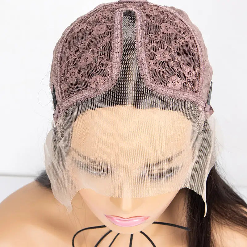 Practical Ladies Brazilian Hair T-shaped Lace Headgear