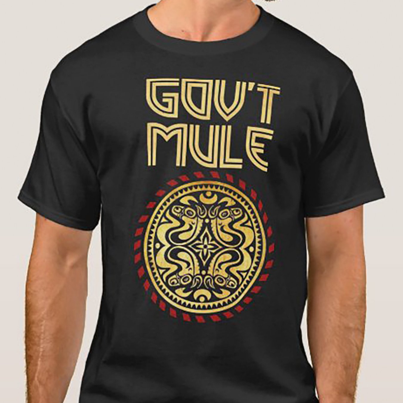 Classic Mens Unisex Vintage Cotton Short-Sleeve Govt-Mule Rock Band T-Shirt - Premium t-shirt from Lizard Vigilante - Just $26.99! Shop now at Lizard Vigilante