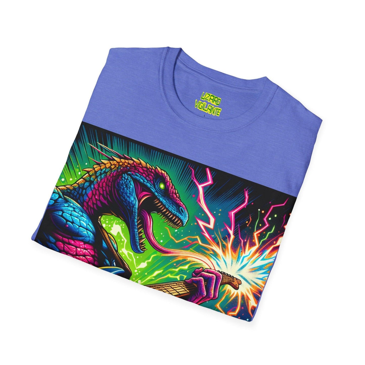 Lizard RockStar Unisex Softstyle T-Shirt - Premium T-Shirt from Printify - Just $24.71! Shop now at Lizard Vigilante