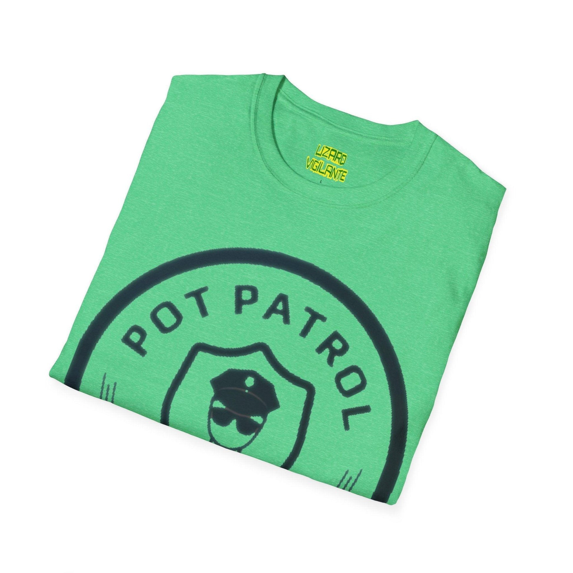 POT PATROL Let's Toke! Unisex Softstyle T-Shirt - Lizard Vigilante