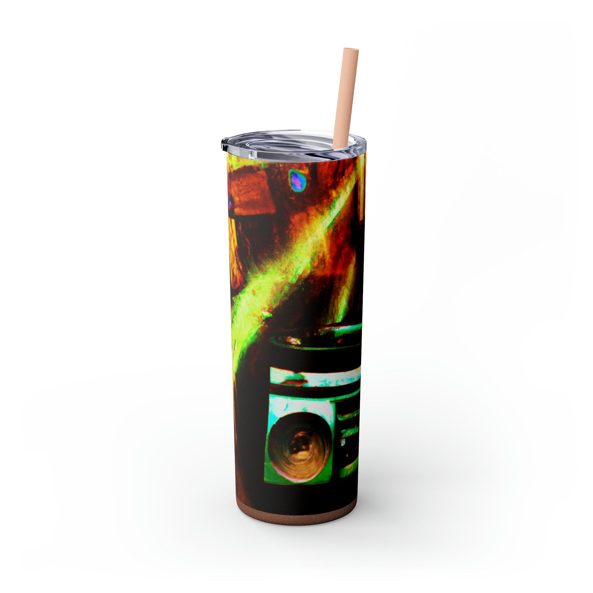 Prison BoomBox Light Burst Skinny Tumbler with Straw, 20oz - Lizard Vigilante