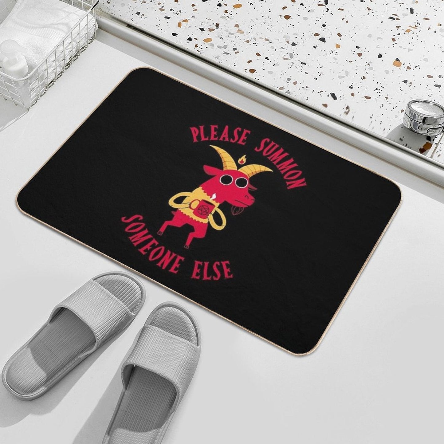 Summon Someone Else Pet-Safe Bath Mat