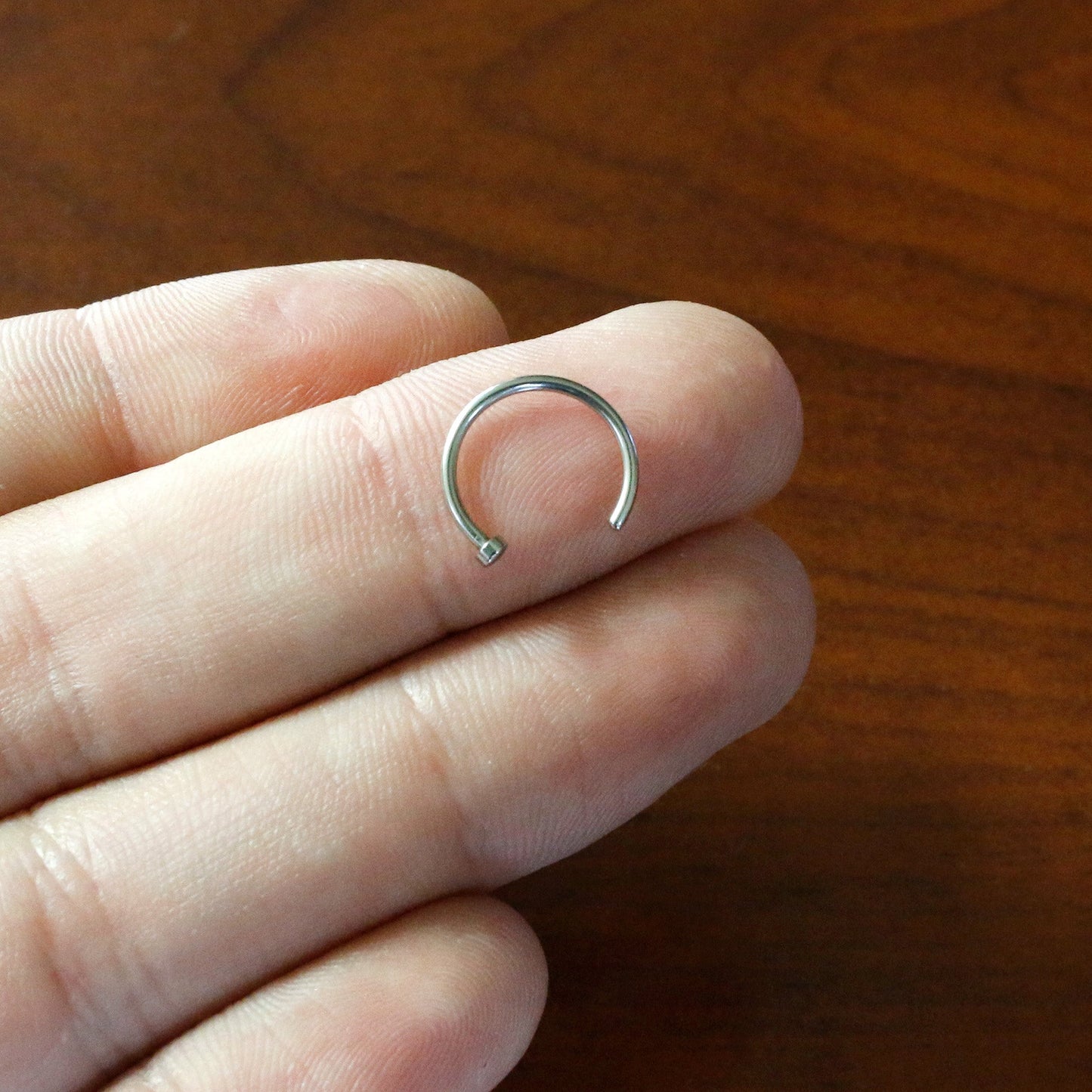 18G Stainless Steel Nose Hoop - 3/8