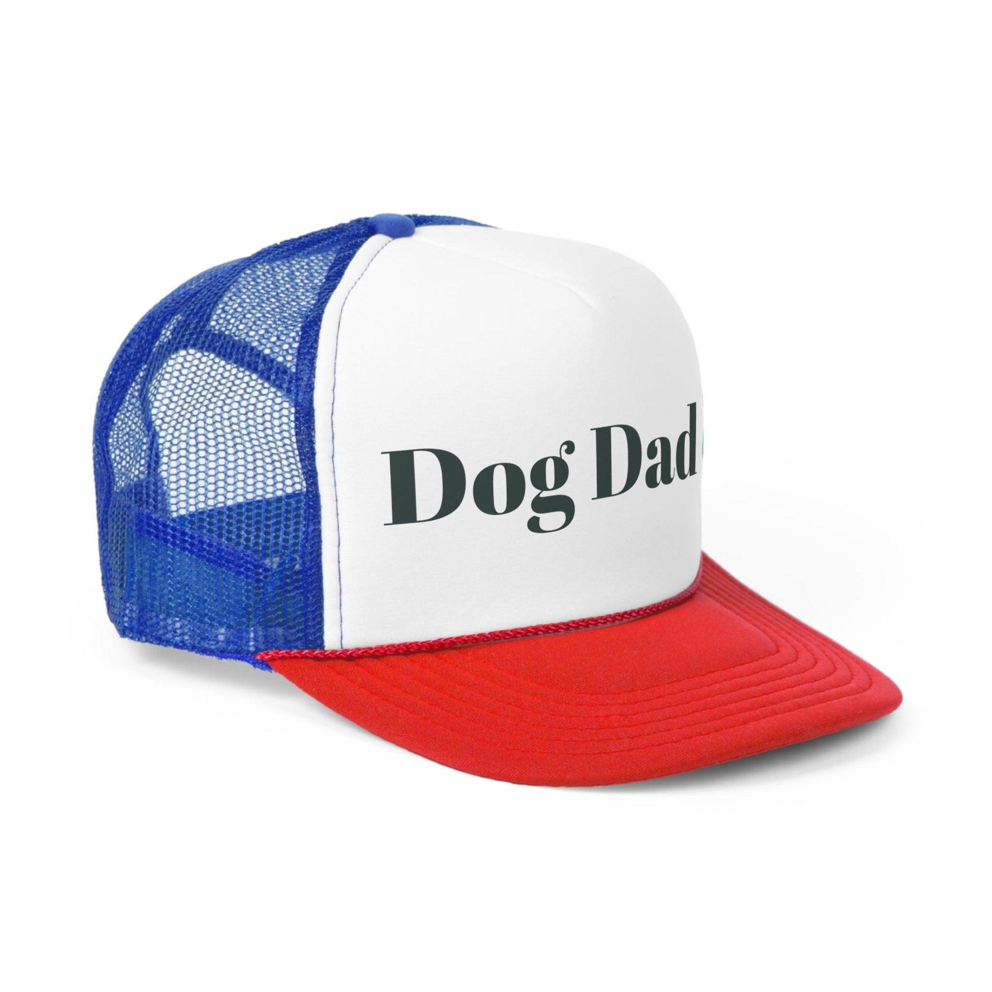 Dog Dad With a Puppy Paw Print Trucker Caps - Lizard Vigilante