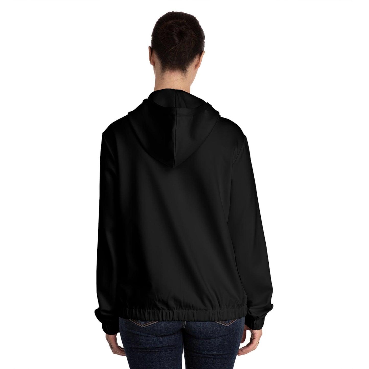 Black Women’s Full-Zip Hoodie - Lizard Vigilante