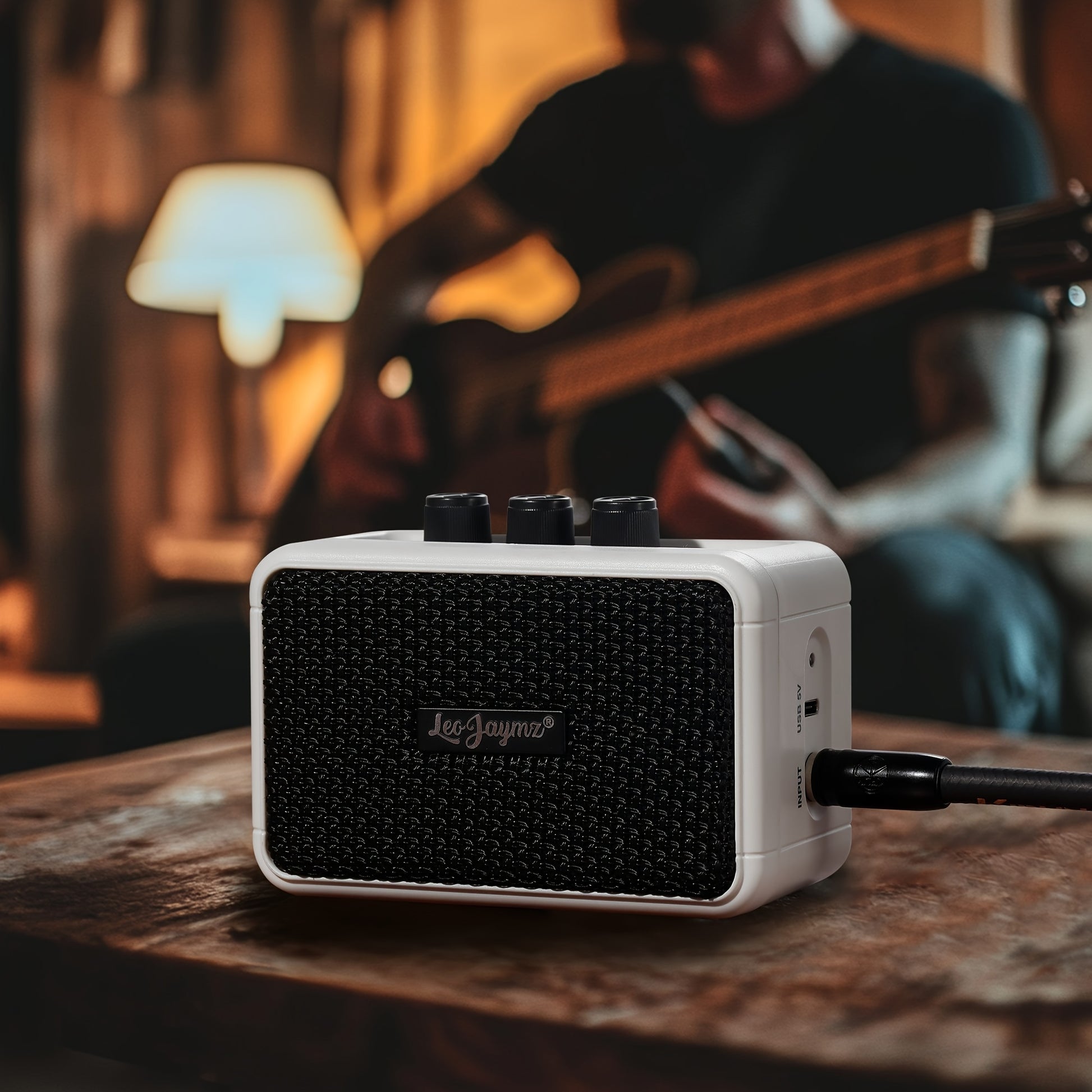 Leo Jaymz Electric Guitar Mini Amplifier - Portable 5W Practice Amp with Bluetooth Dual Speakers - Premium guitar amplifier from Lizard Vigilante - Just $42.99! Shop now at Lizard Vigilante