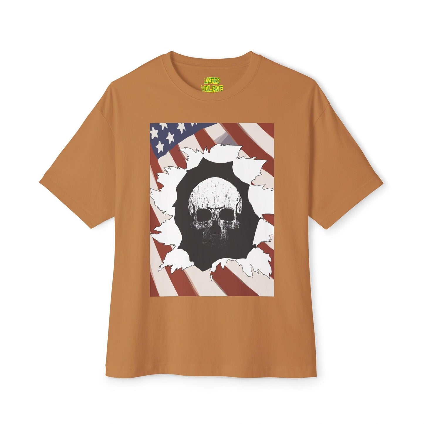 Skull Inside Unisex Oversized Boxy Tee - Lizard Vigilante