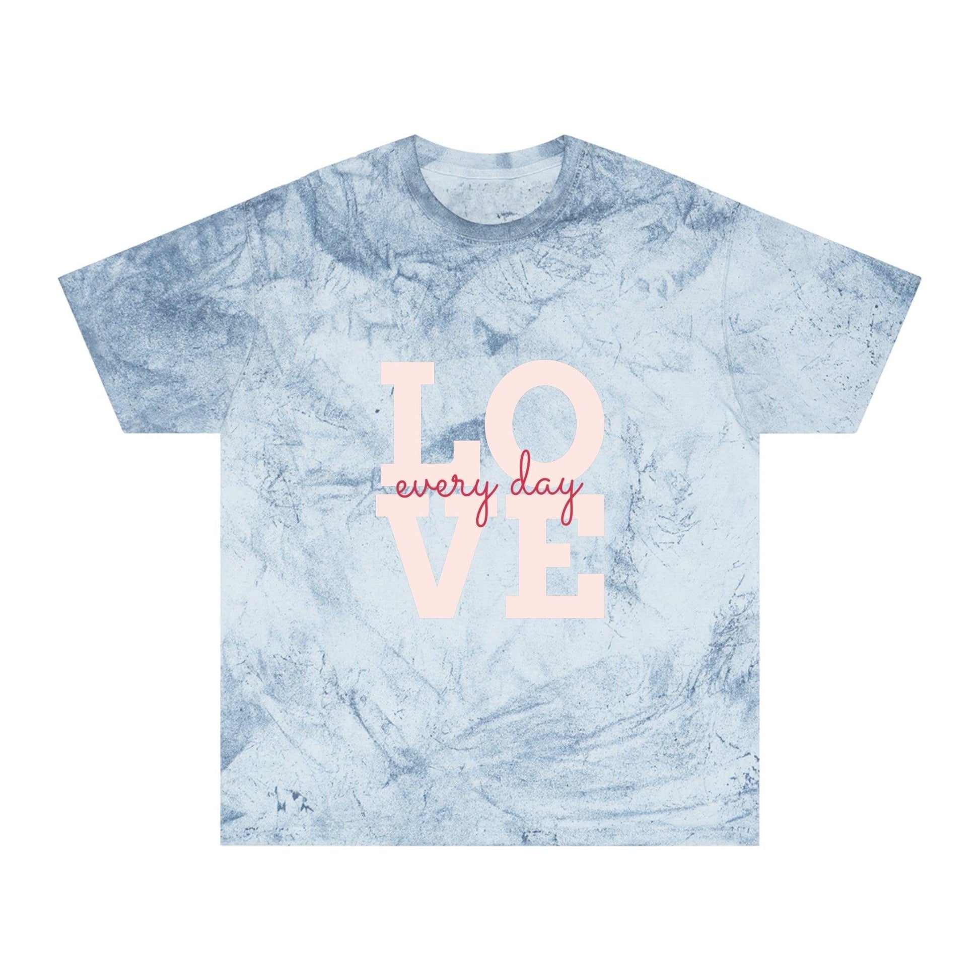 Love every day Unisex Color Blast T-Shirt Valentine’s Day Tee - Lizard Vigilante