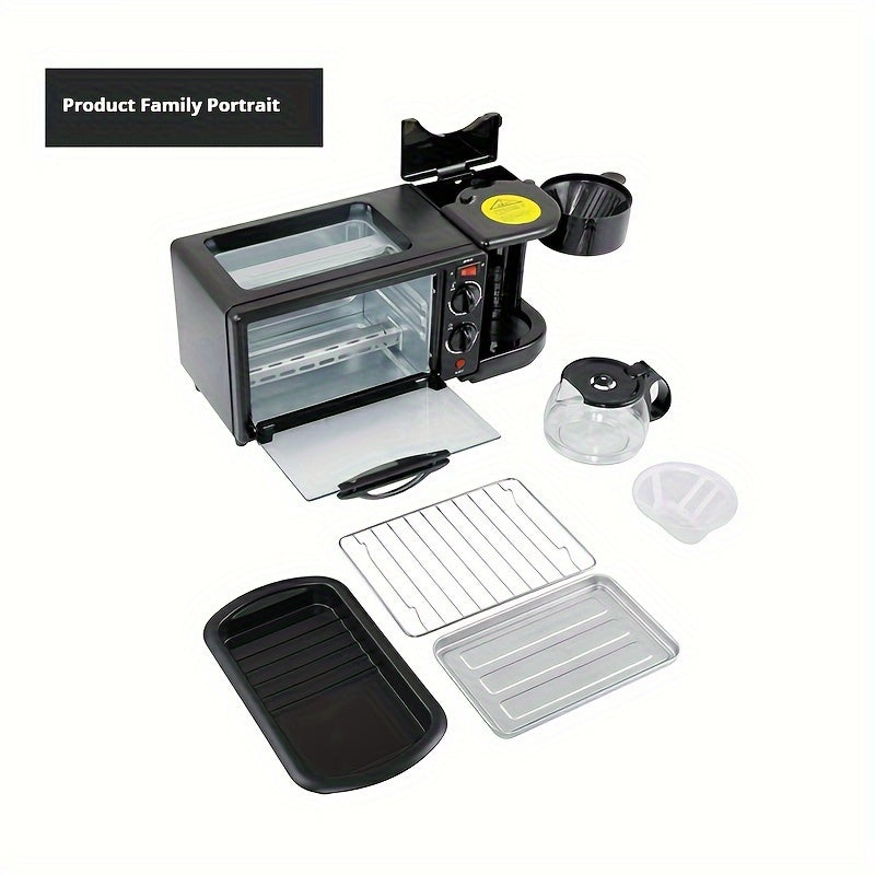 Nostalgia 3-in-1 Breakfast Station - Includes Coffee Maker, Non-Stick Griddle, And 4-Slice Toaster Oven - Versatile Breakfast Maker With Timer - Premium  from Lizard Vigilante - Just $109.99! Shop now at Lizard Vigilante