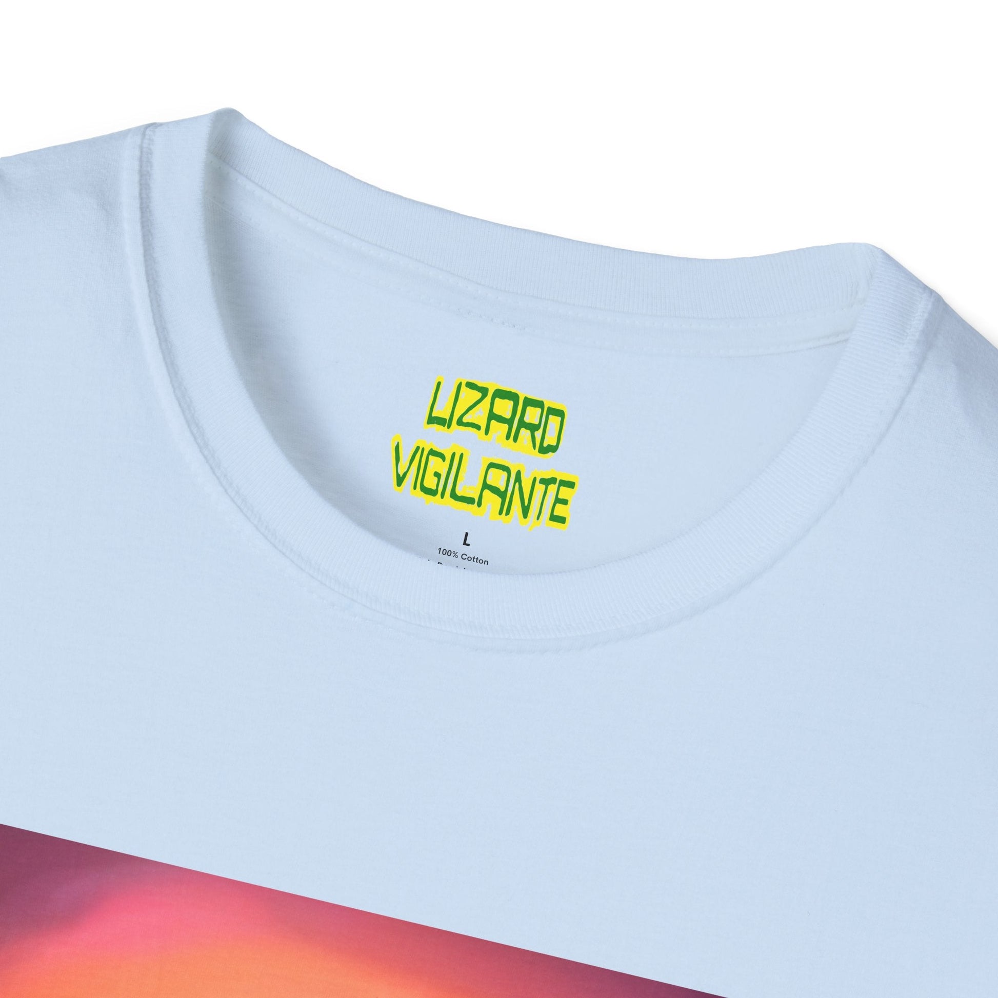 Valentine’s Day Lizard Vigilante Love Unisex Softstyle T-Shirt - Lizard Vigilante