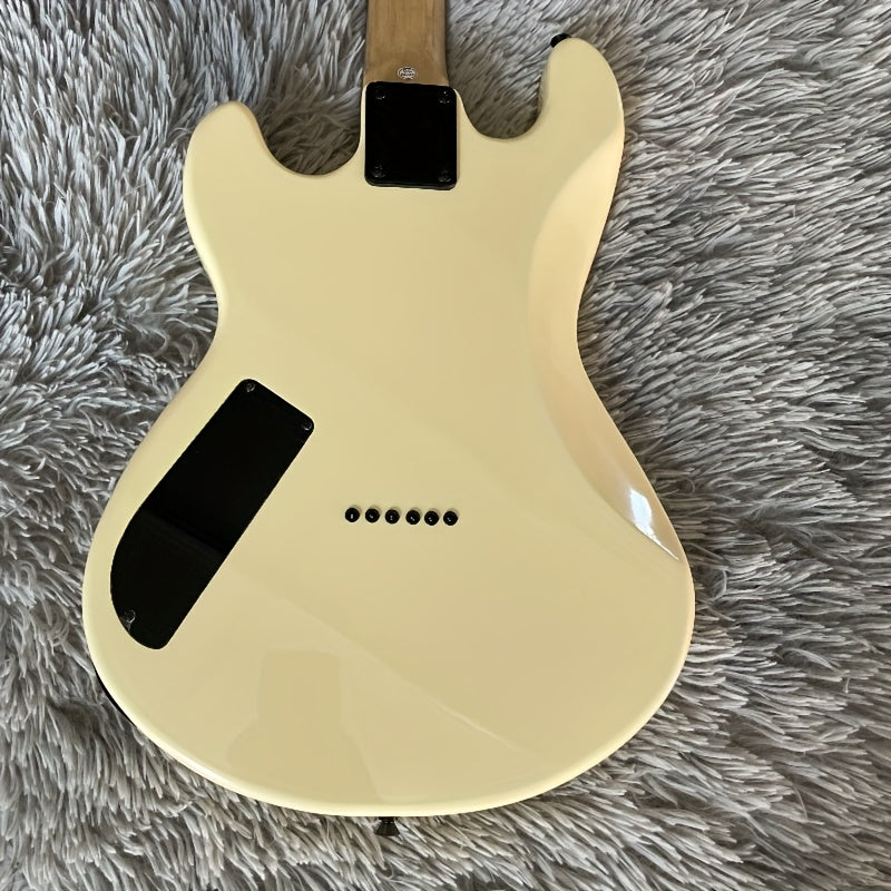 High-Quality ST Yellow Electric Guitar with H Pickups, Single Tremolo Bridge, 22 Frets, Maple Neck, Black Hardware - Premium electric guitar from Lizard Vigilante - Just $501.08! Shop now at Lizard Vigilante