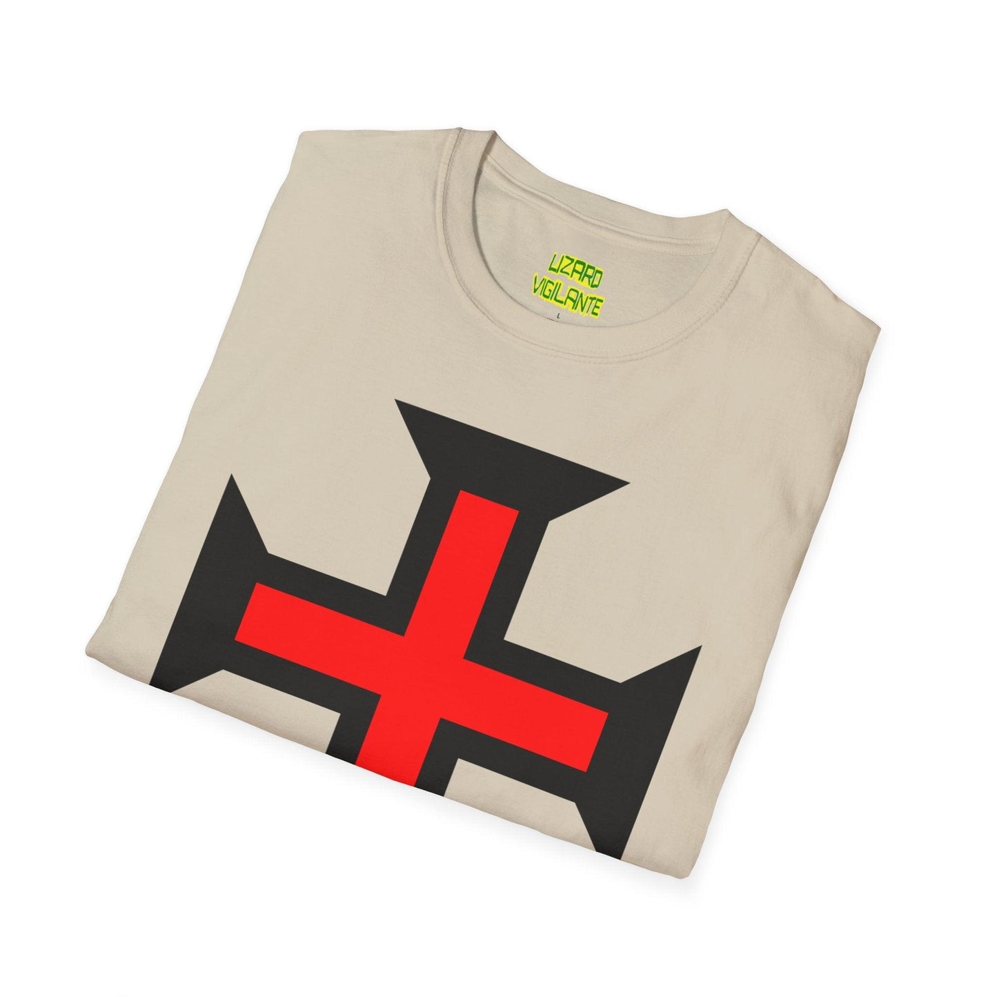 Crimson Cross Unisex Softstyle T-Shirt - Lizard Vigilante