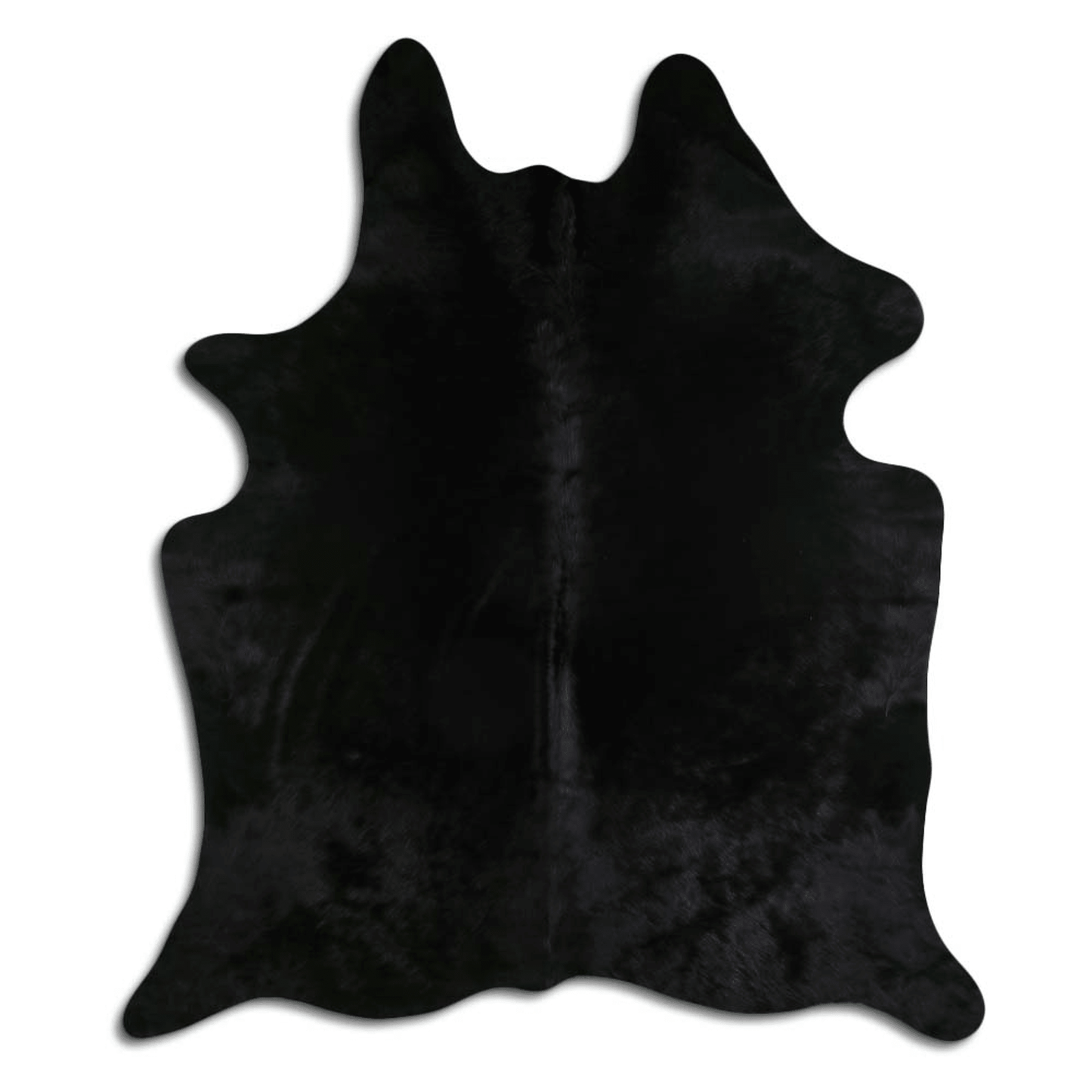 Dyed Black Cowhide Area Rug - Grade A Quality