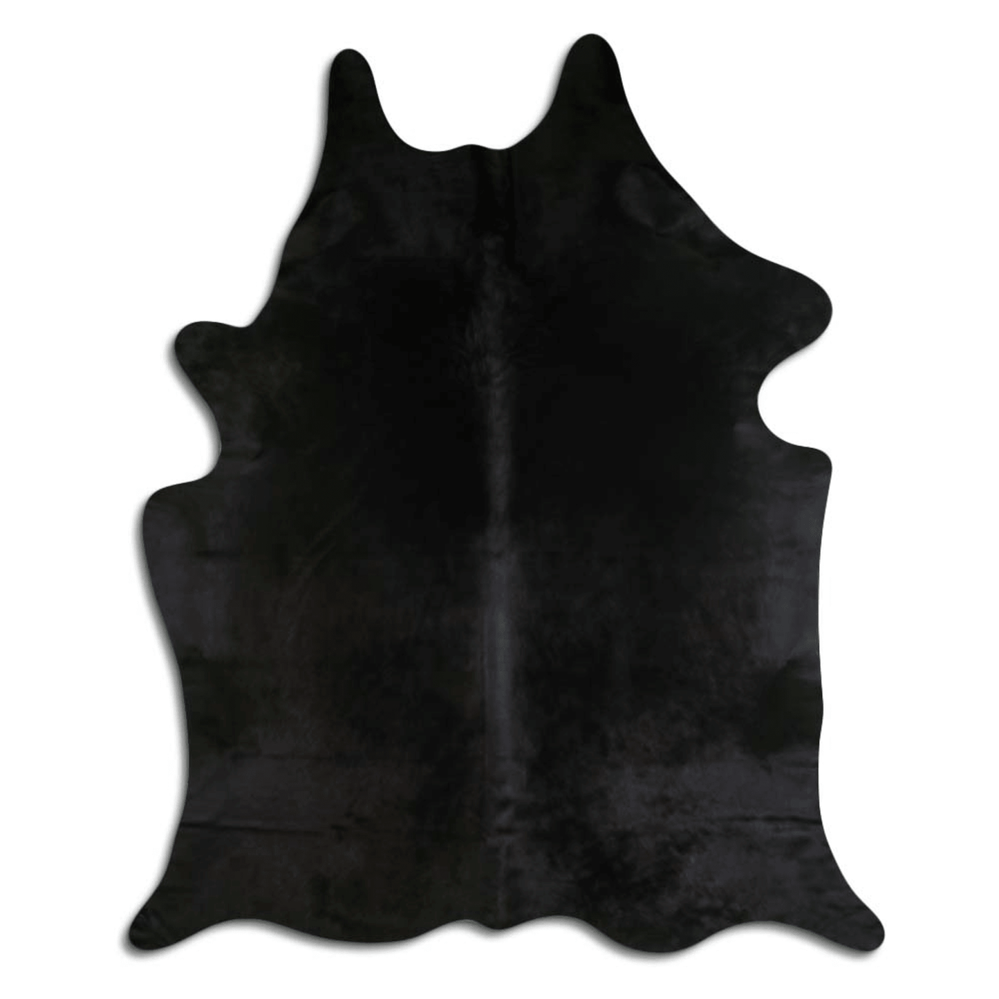 Dyed Black Cowhide Area Rug - Grade A Quality