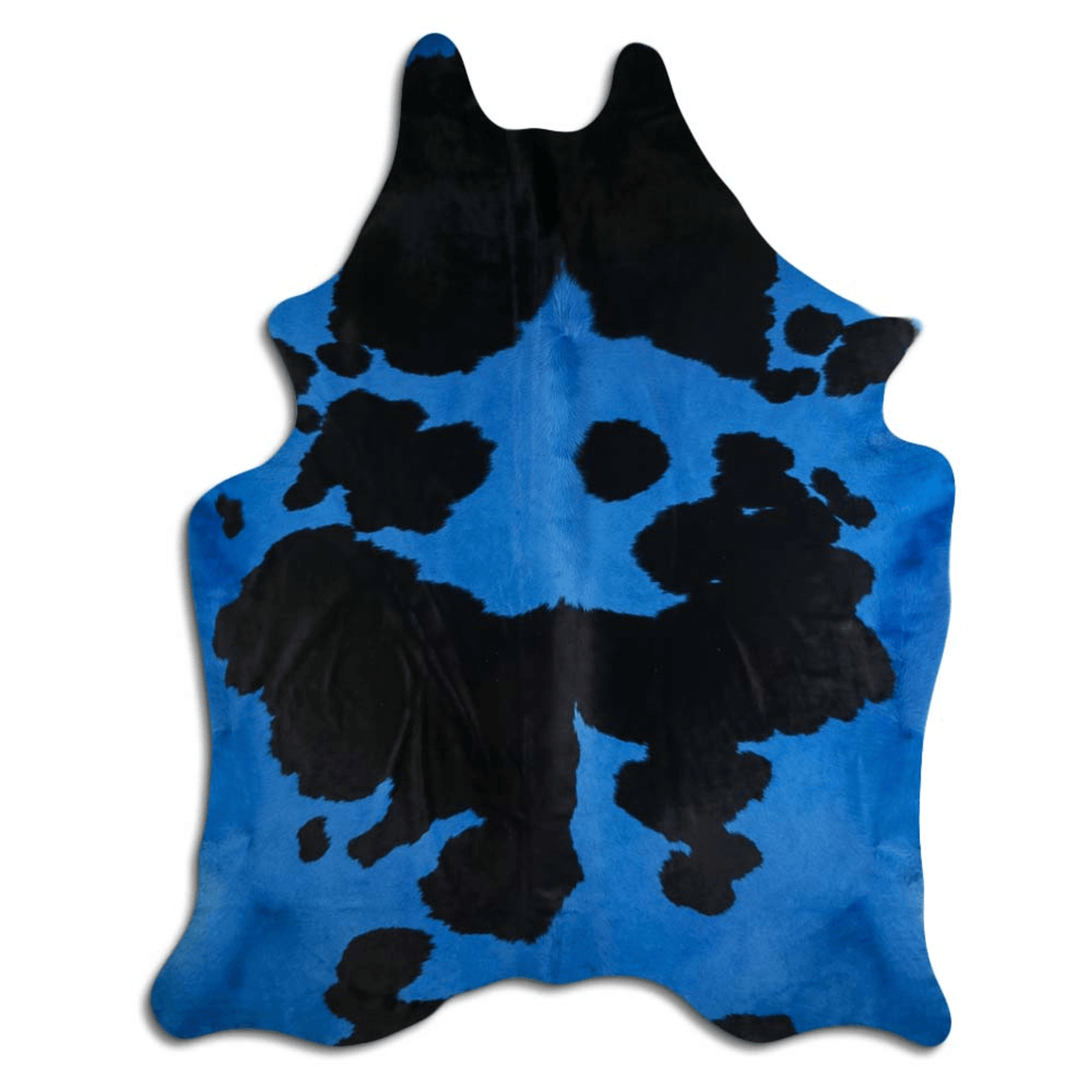 Dyed Black And White Cowhide Area Rug - 32-45 Sq. Ft.