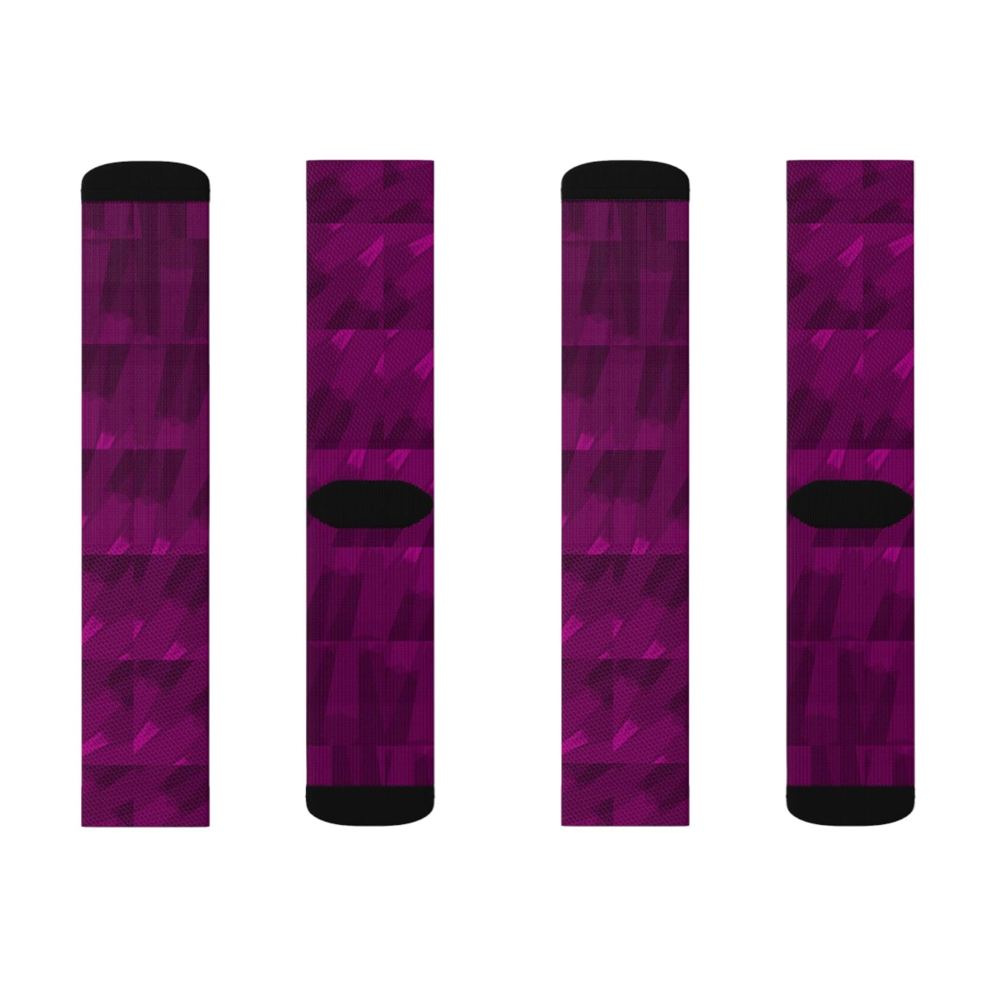 Purple Shower Sublimation Socks - Lizard Vigilante