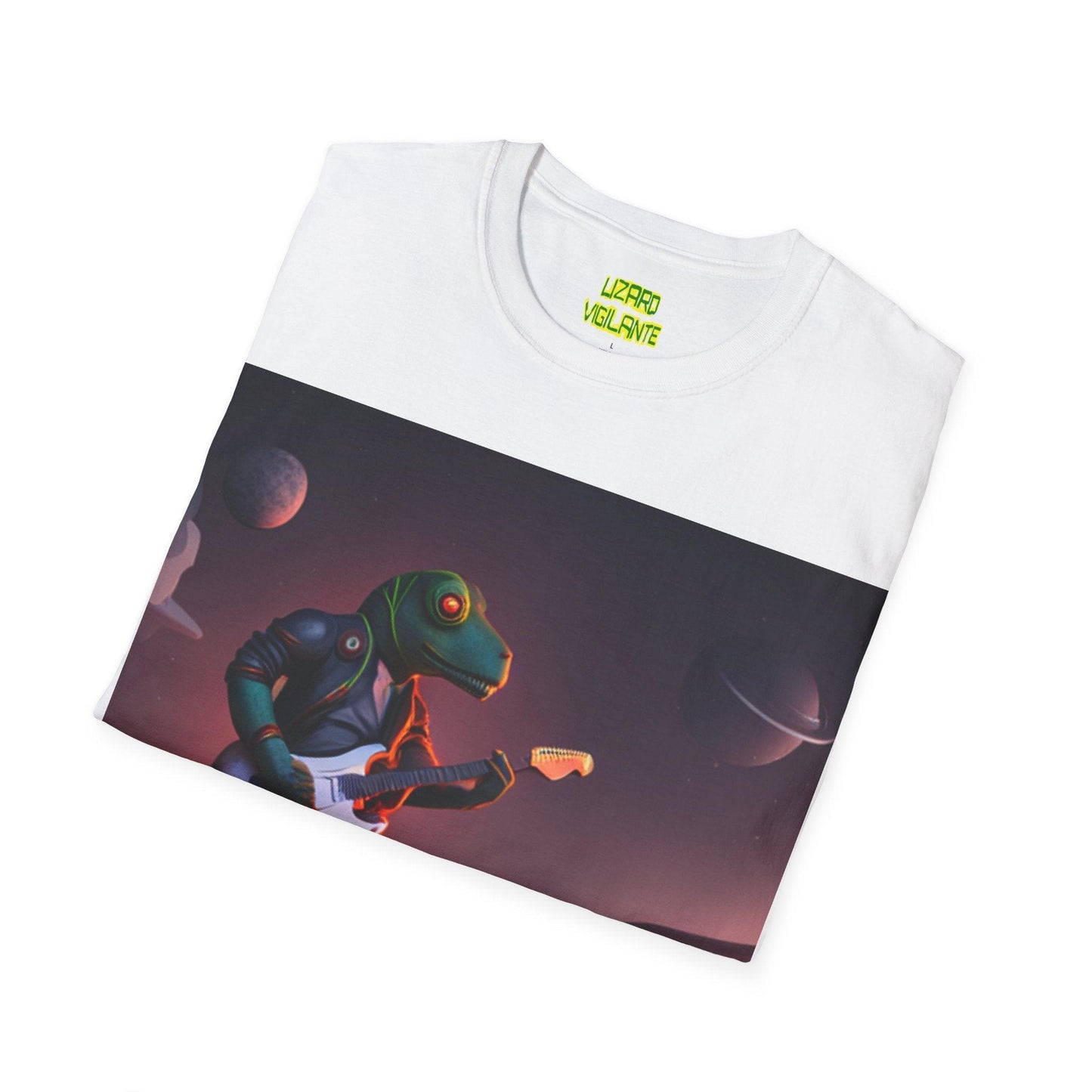 LIZARD VIGILANTE Spaceman Unisex Softstyle T-Shirt - Lizard Vigilante