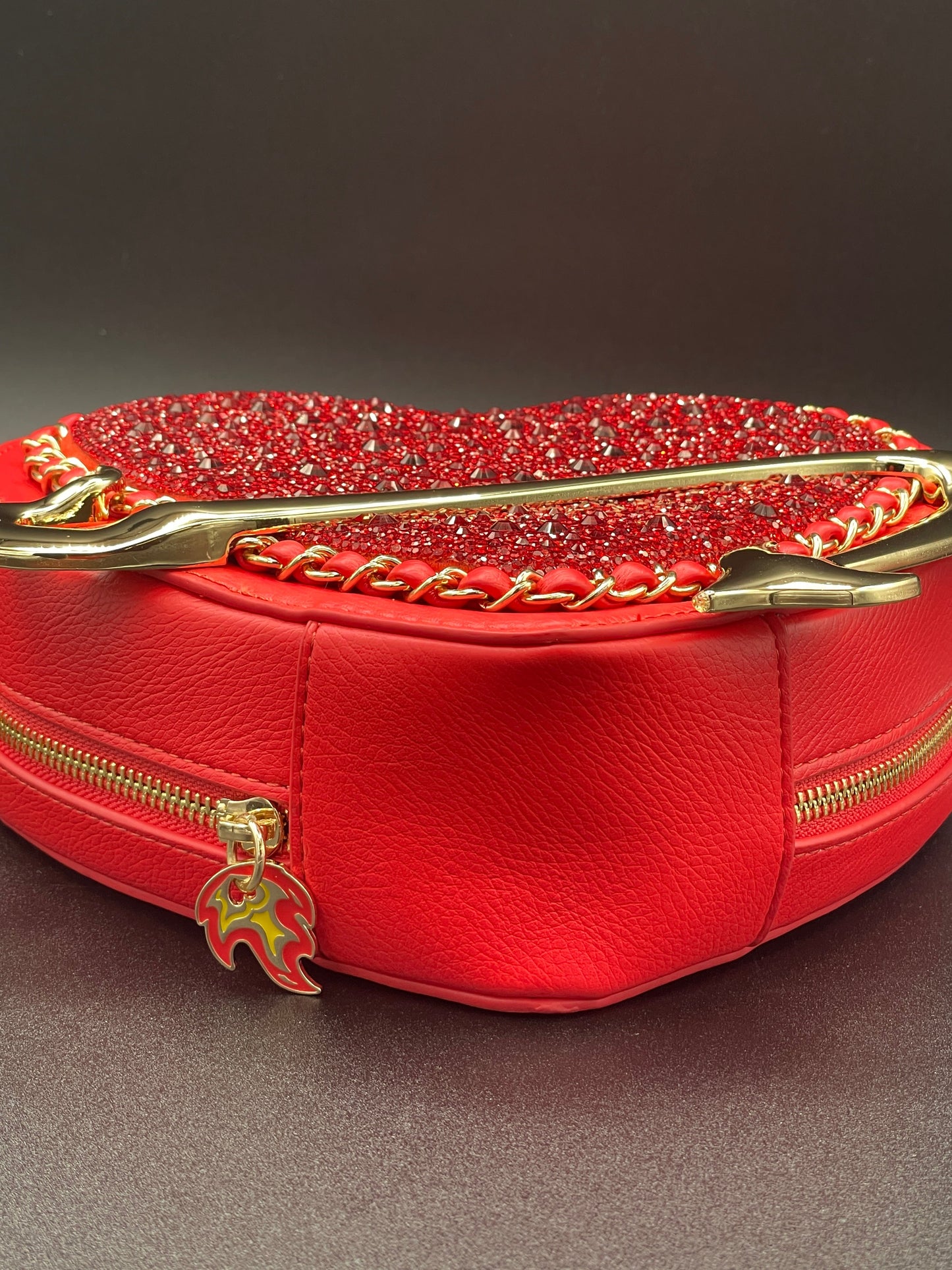 Betsey Johnson Kitsch Devil In The Details Crossbody Red